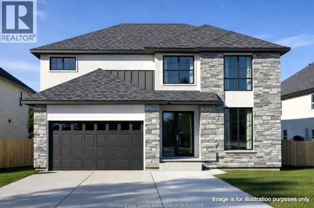 Two story home in Maidstone, Tecumseh ontario. Modern home with beautiful designs on the interior and exterior of the home. Finished hardwood flooring through out the home with beautiful tile work as well modern lighting fixtures.