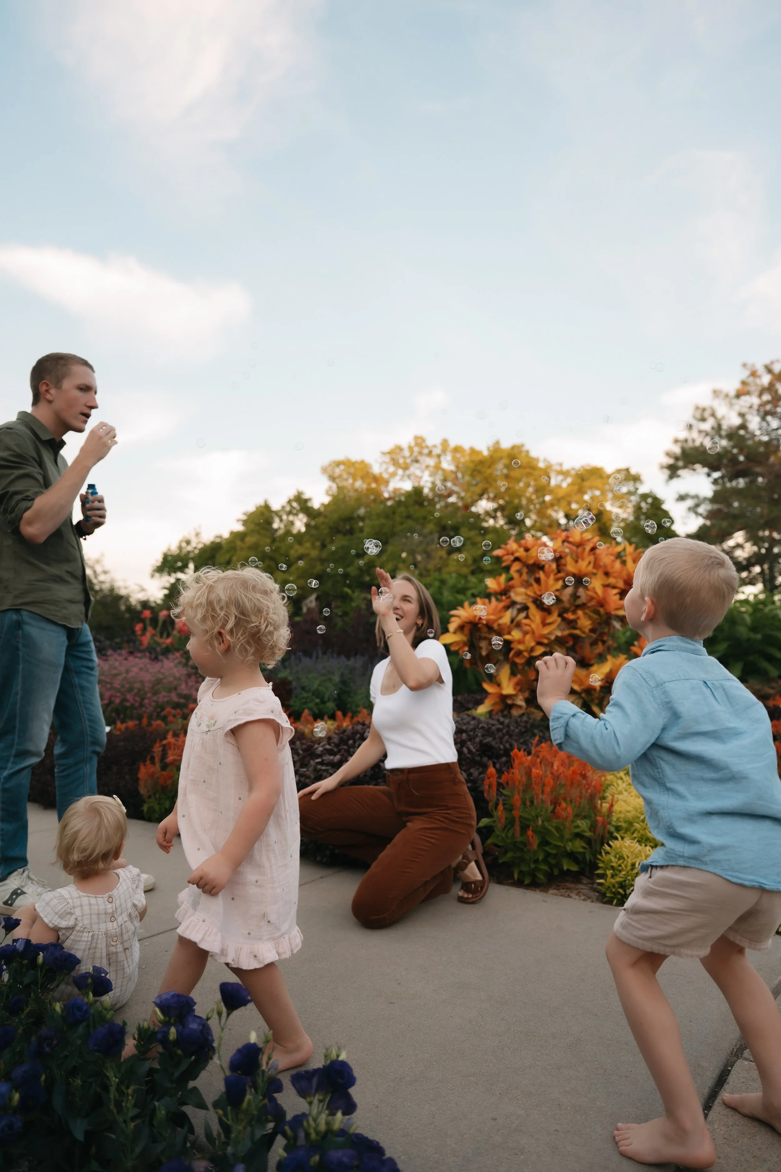 Seaton Family session at Botanica in Wichita, KS