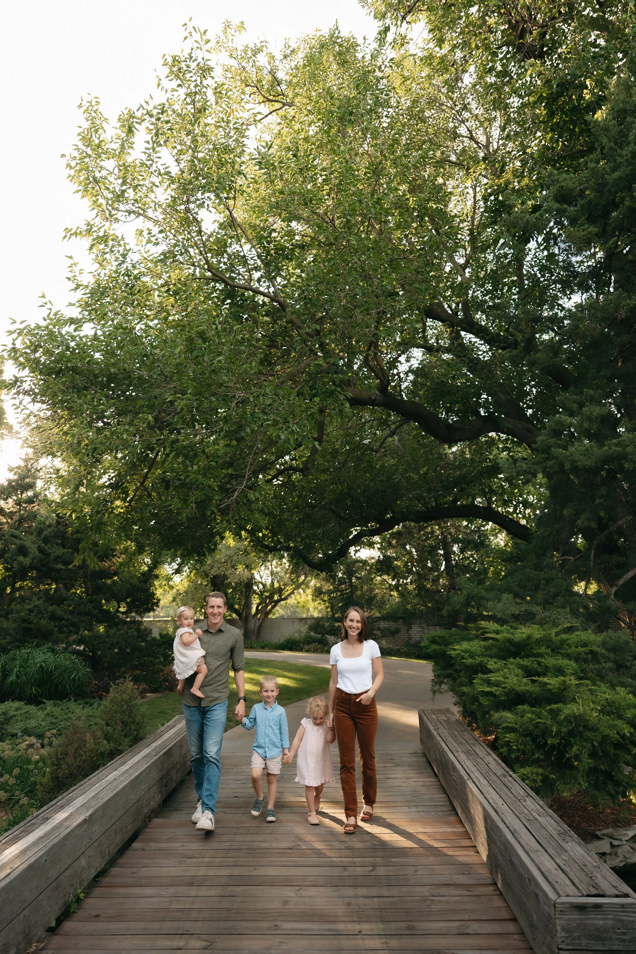 Seaton Family session at Botanica in Wichita, KS