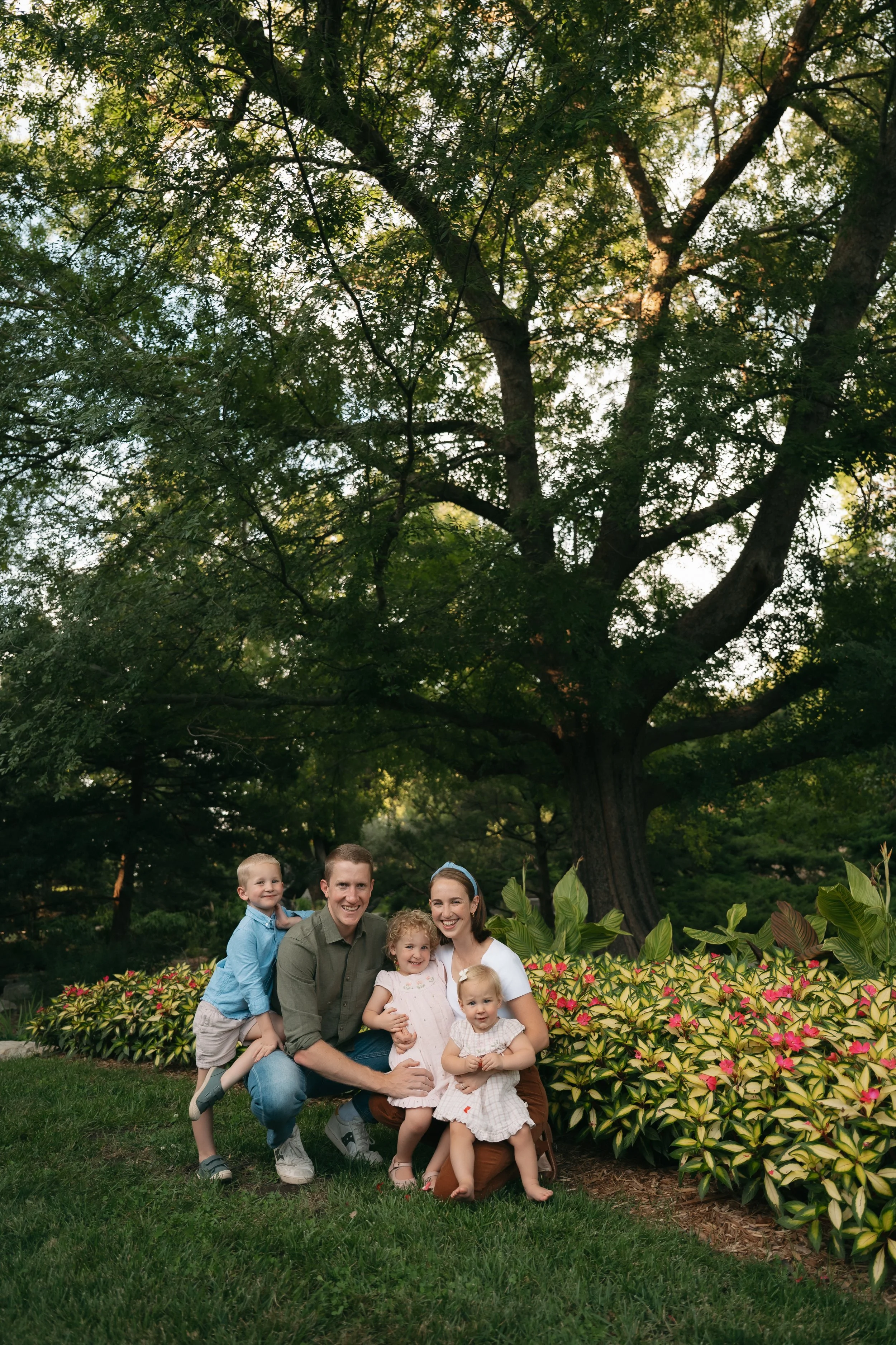 Seaton Family session at Botanica in Wichita, KS
