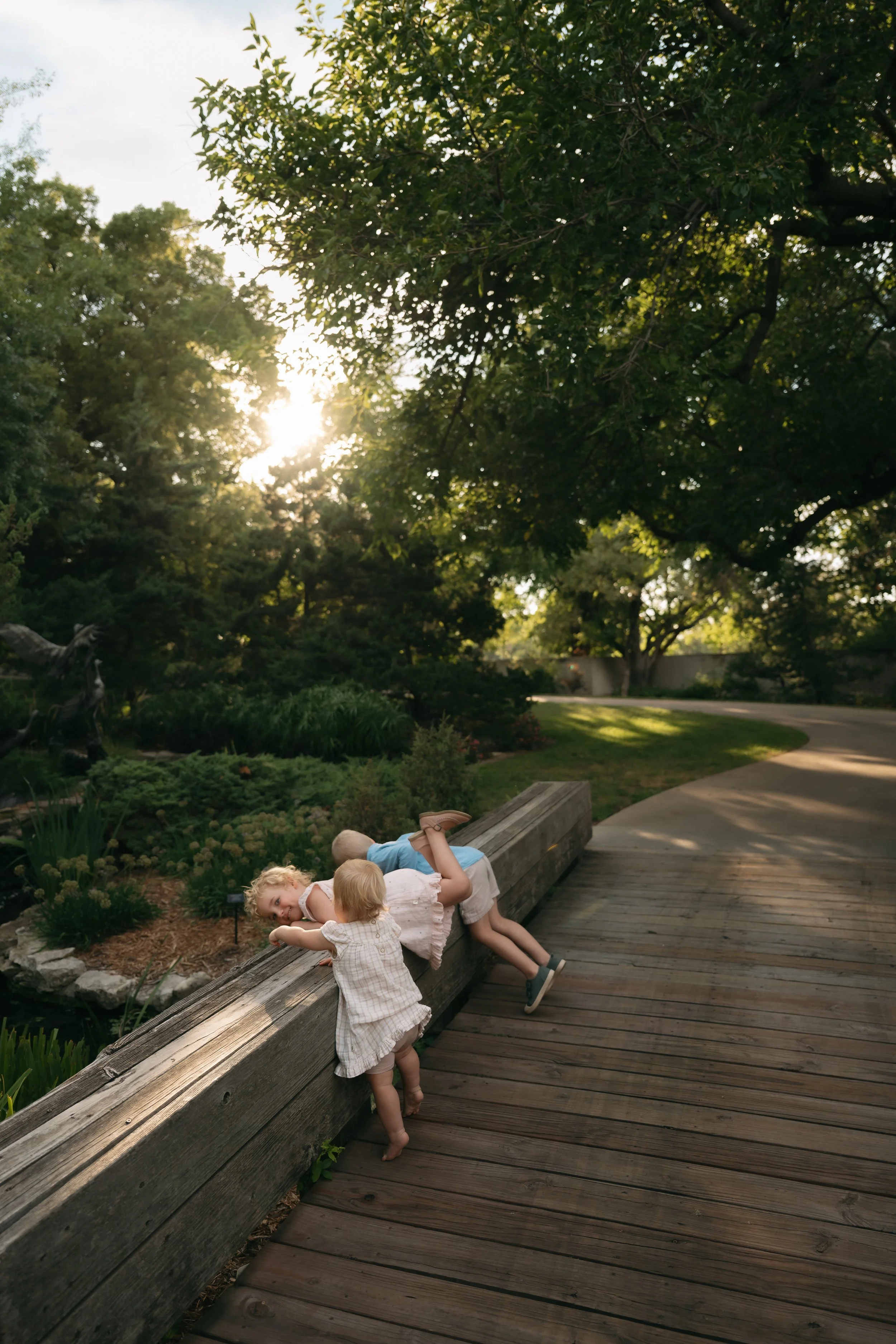 Seaton Family session at Botanica in Wichita, KS