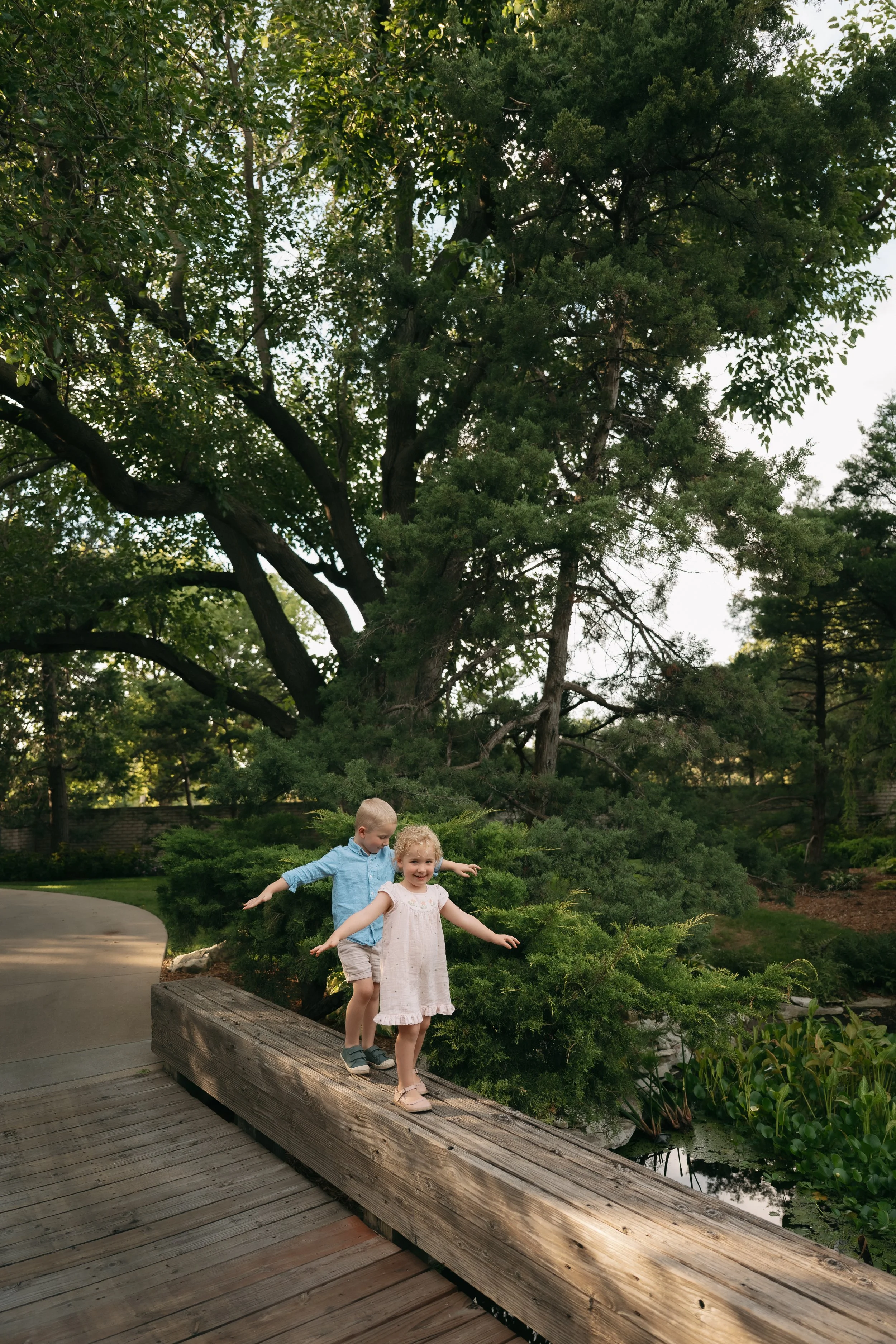 Seaton Family session at Botanica in Wichita, KS
