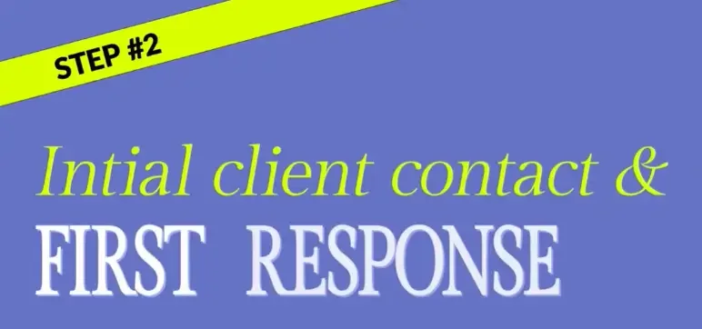 Step 2 in client intake process