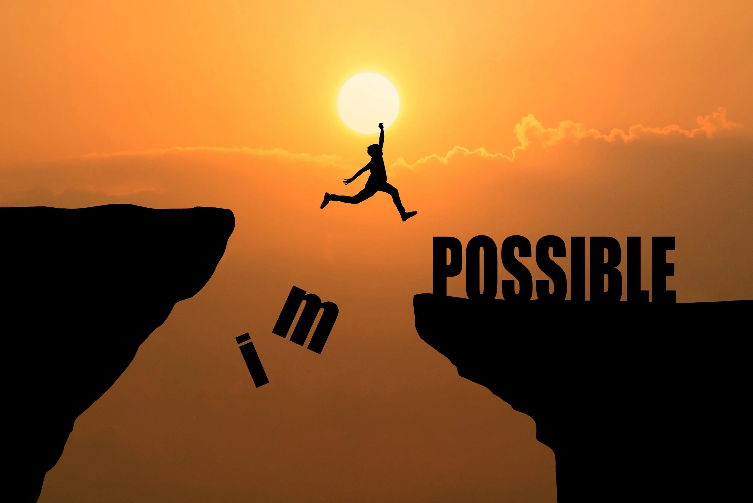 Man jumping over an "Impossible" - The private practice pro