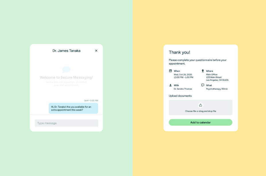 A client messaging portal - The Private Practice Pro