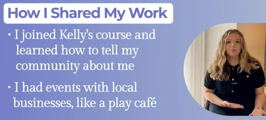 Networking in Community Kelly's therapist course