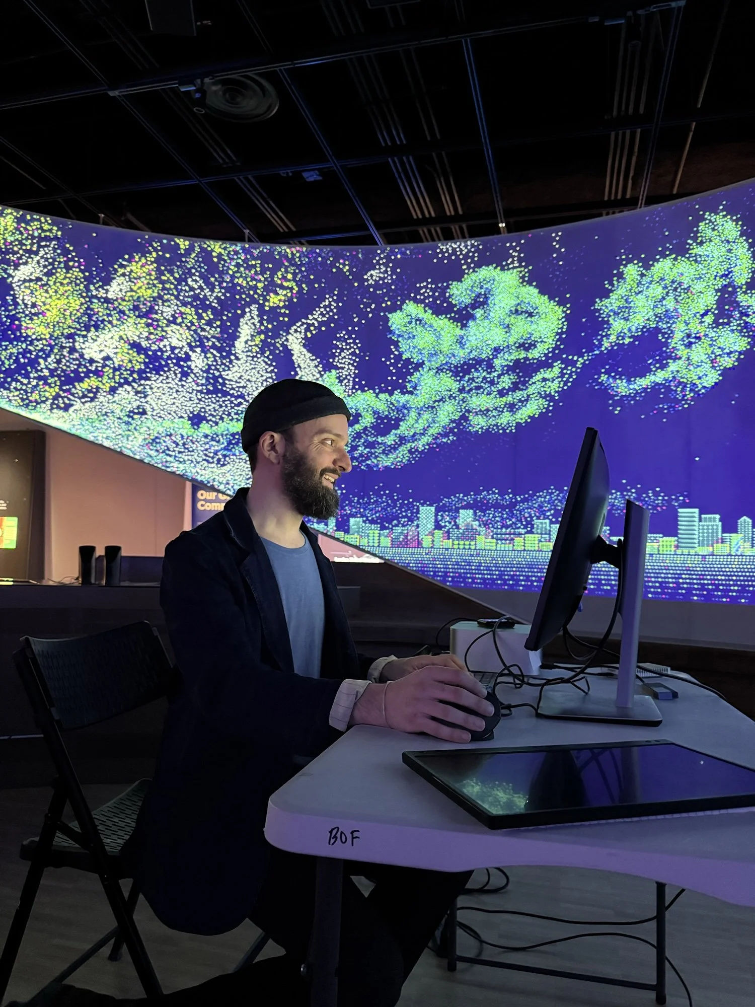 Sound designer and composer Jeremy S Bloom at Obama Presidential Center Jules Julien "All Together"