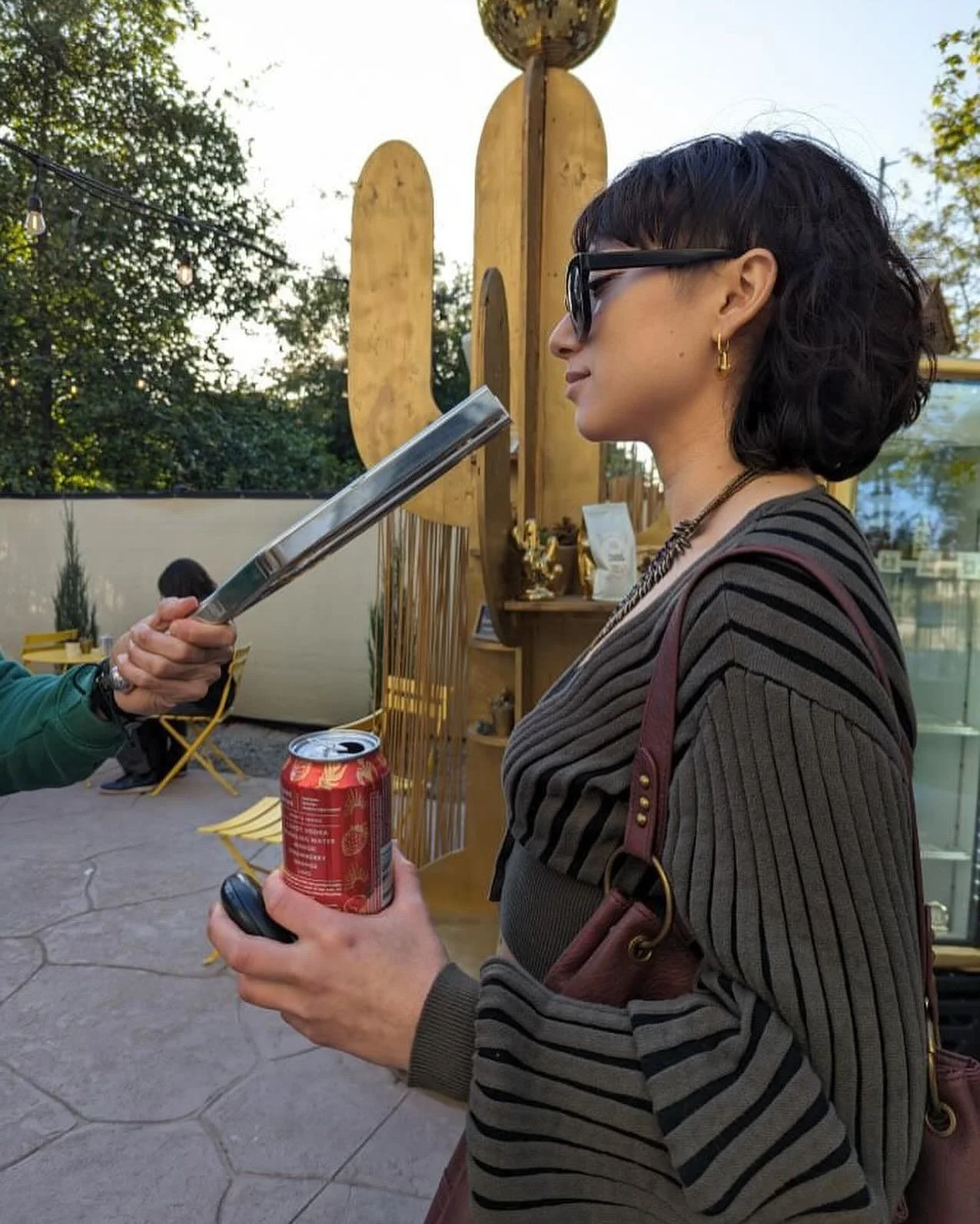 Noel @noelbeltran_ tuning my chakras at the @just.trek podcast 4-year Anniversary event in April 🧘&zwj;♀️⛰️ 

tbh my chaotic self might need a tune up 😂 but the river cleanup with @justroc over the weekend helped~ 
* 
* 
* 
#justtrekcrew #staytuned