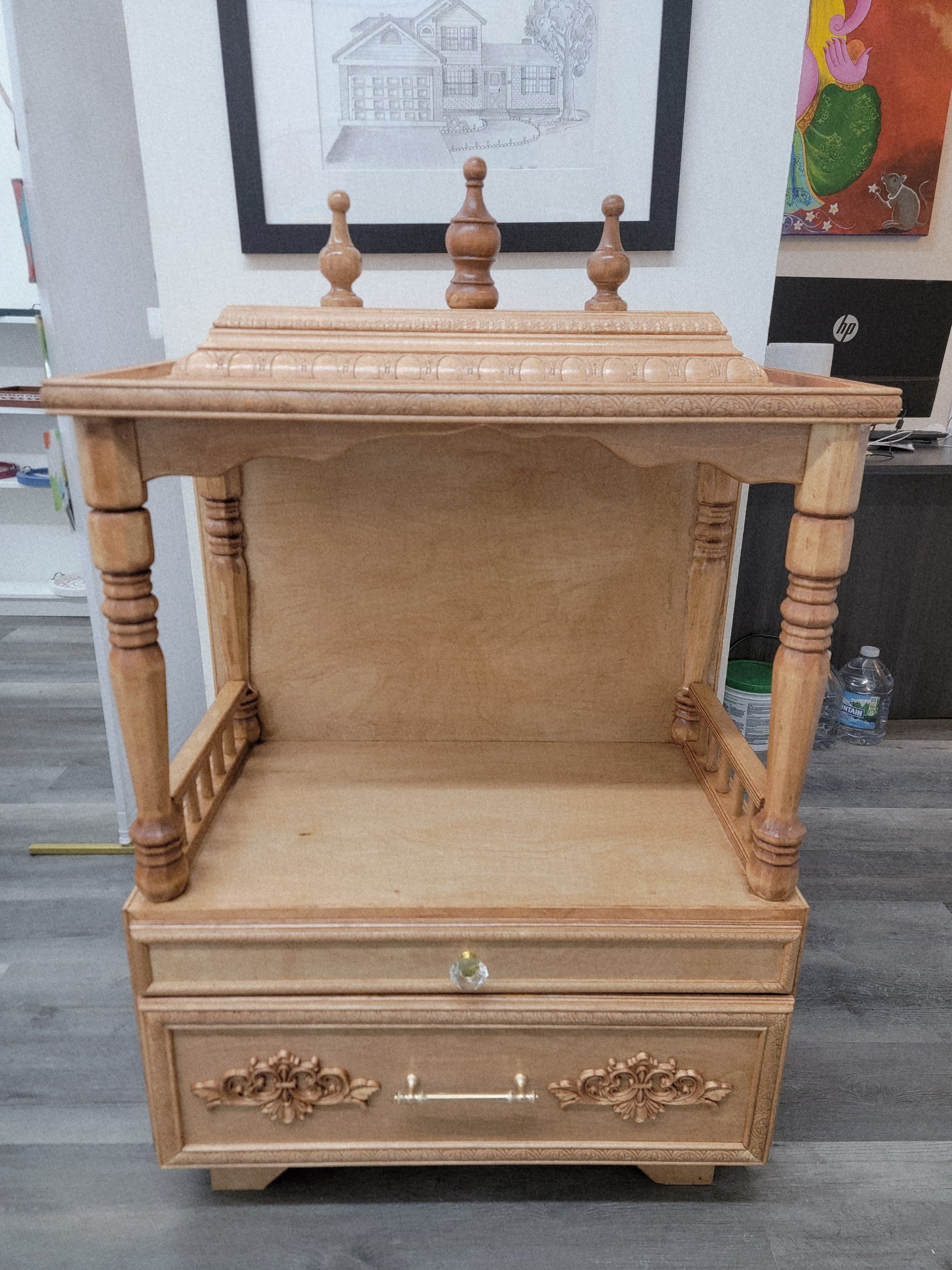 Hamdmade Wooden Temple (Model TMPOP301648)