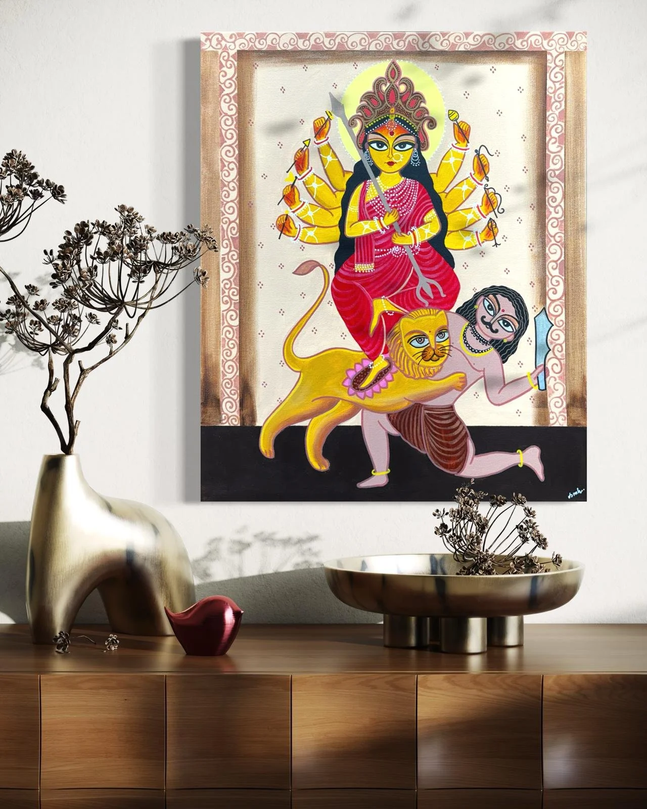 Durga's Triumph Painting 4.jpeg