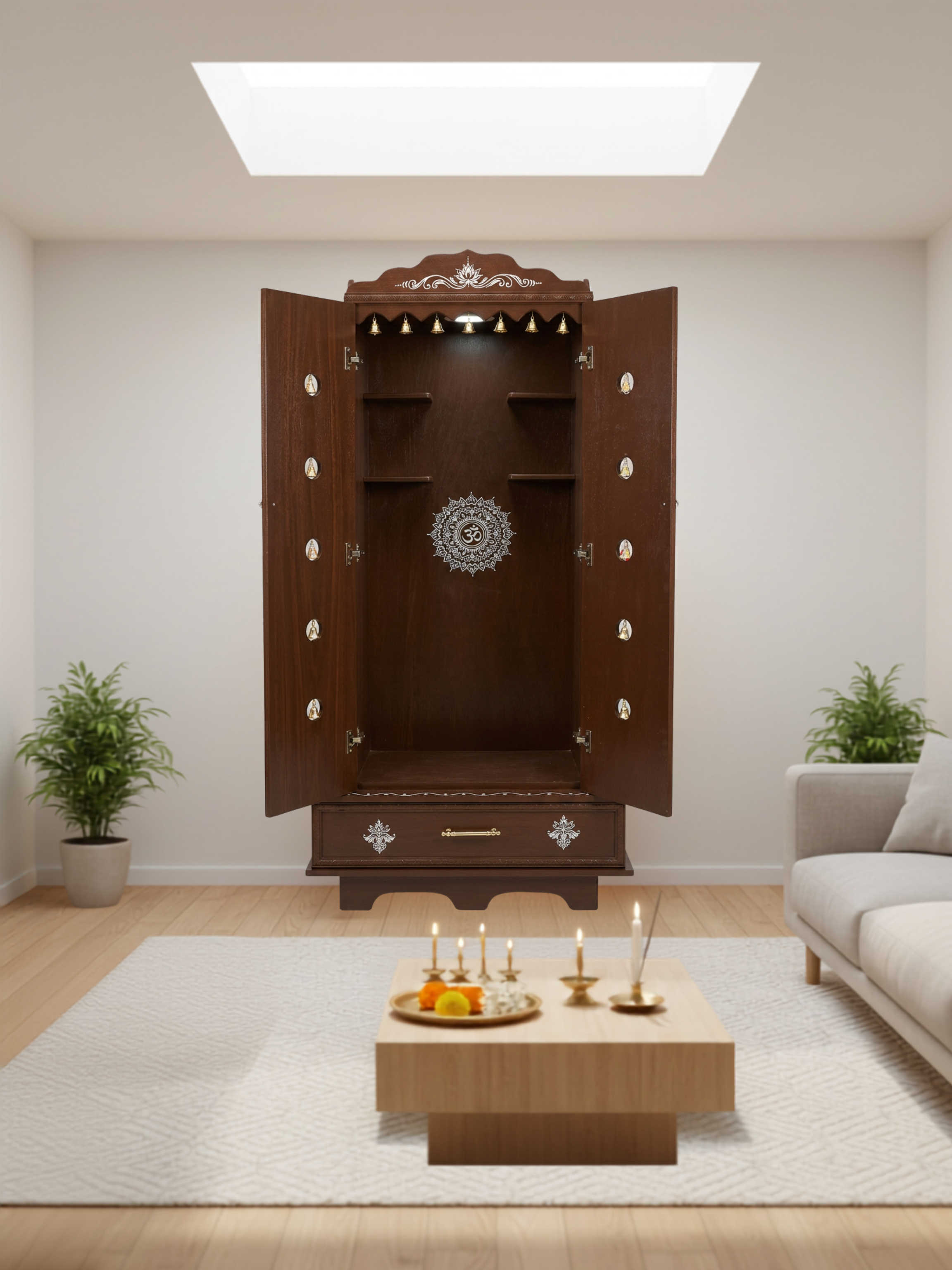 Hamdmade Wooden Temple (Model # TMPCL203675)