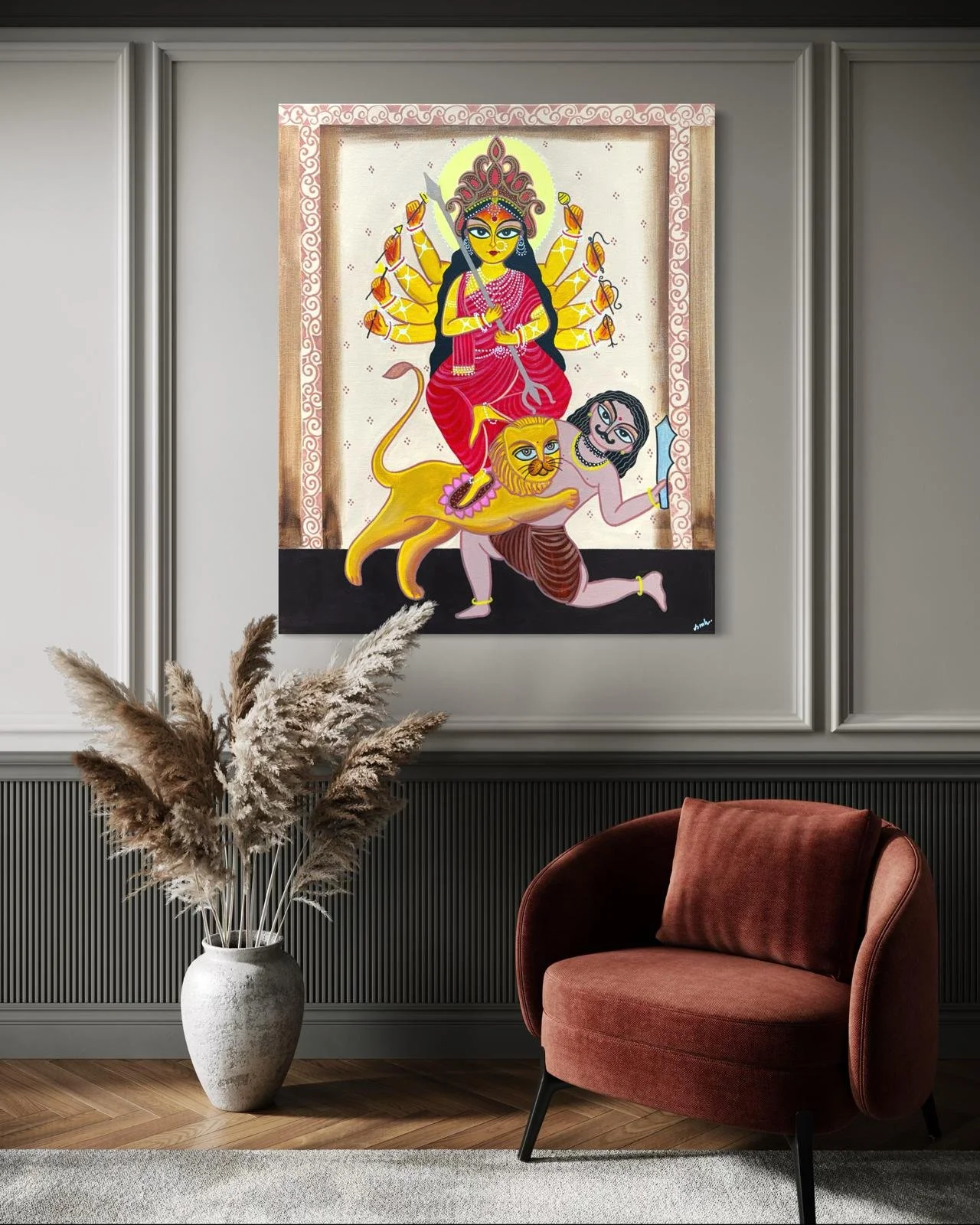 Durga's Triumph Painting 3.jpeg