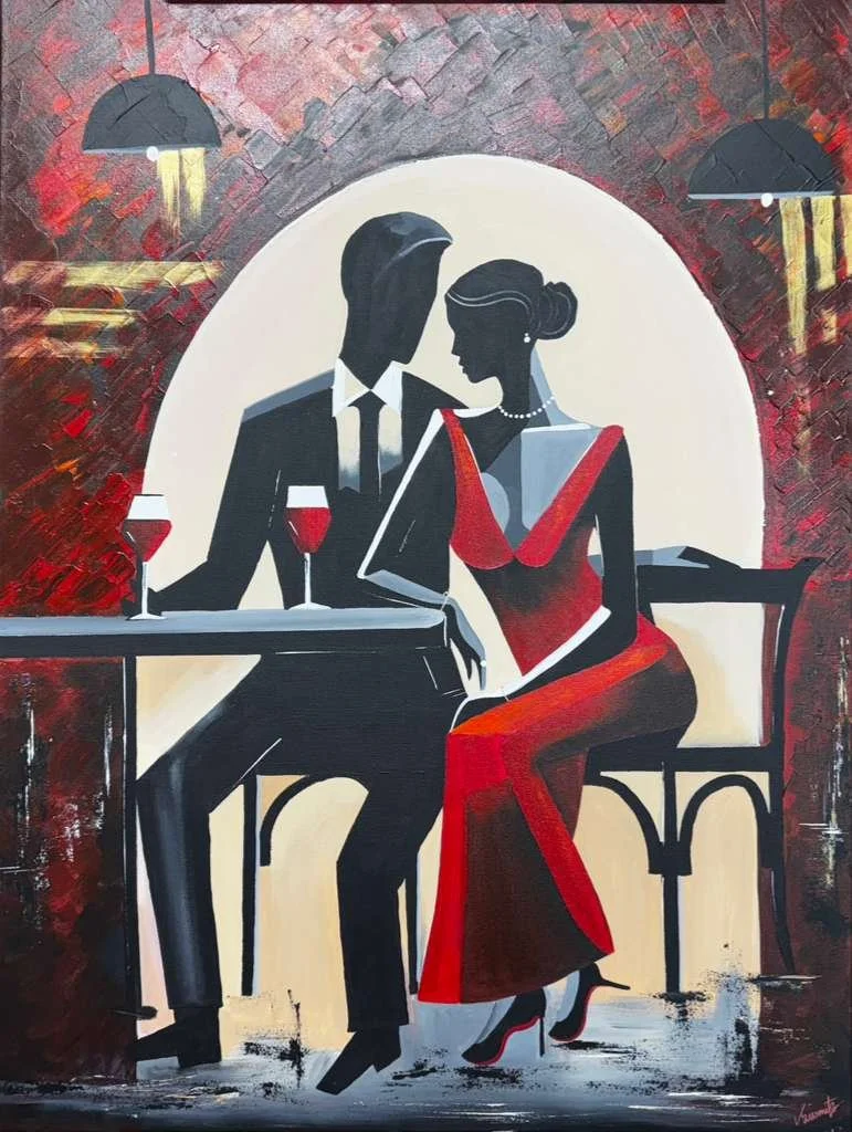 Modern Cubism Couple