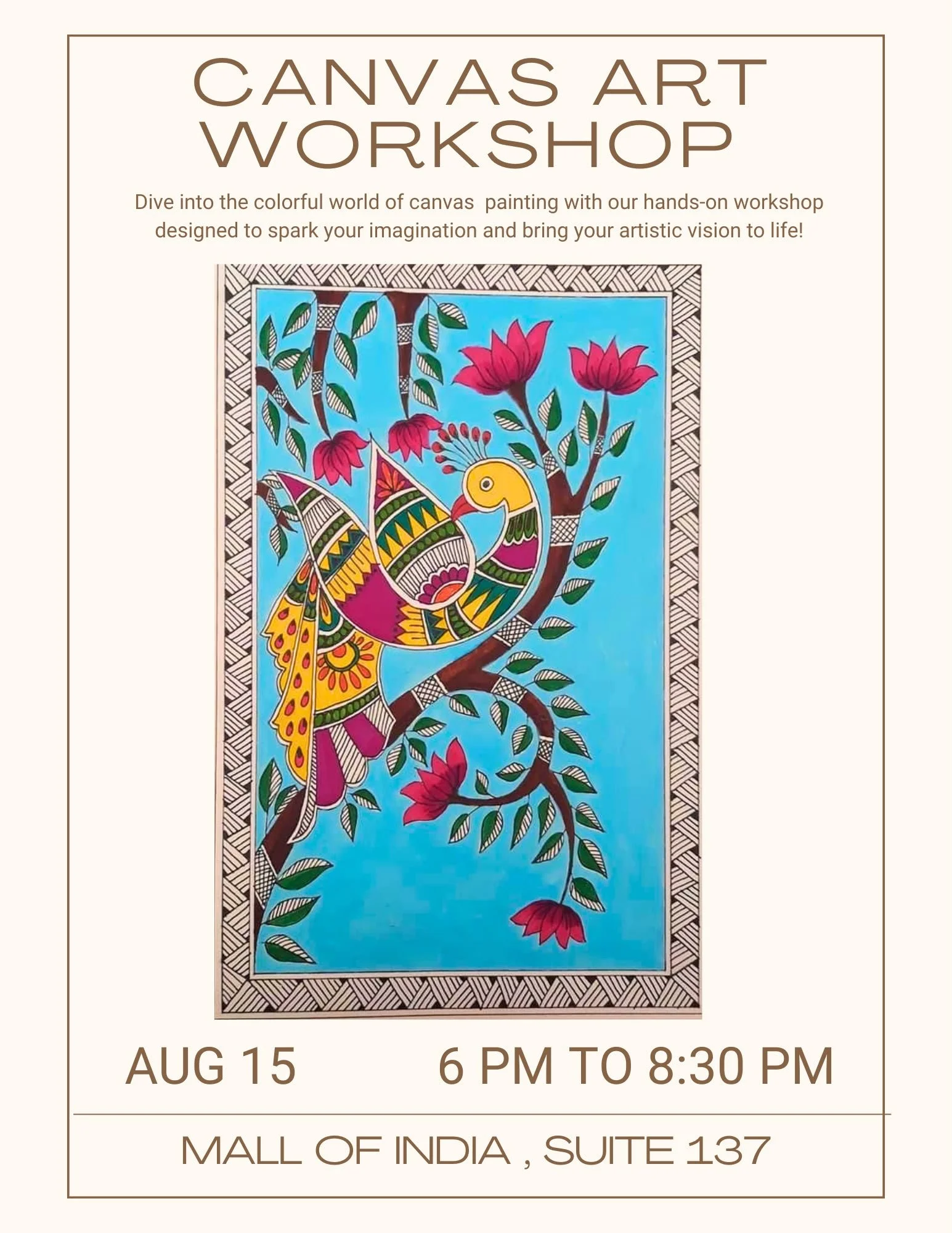 Paint Your Own Madhubani Masterpiece – Aug 15