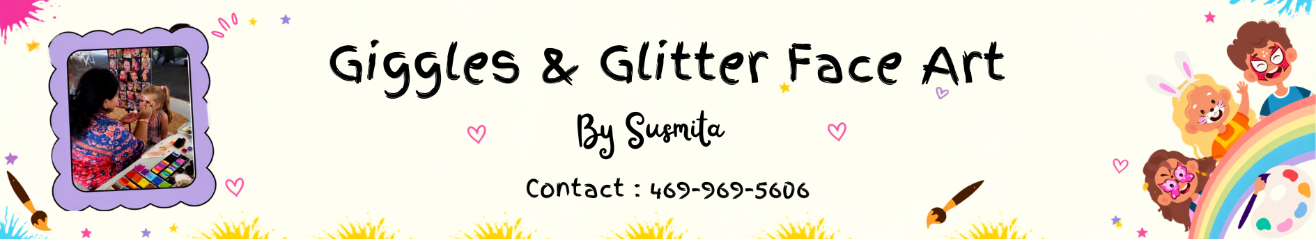 Giggles & Glitter Face Art by Susmita