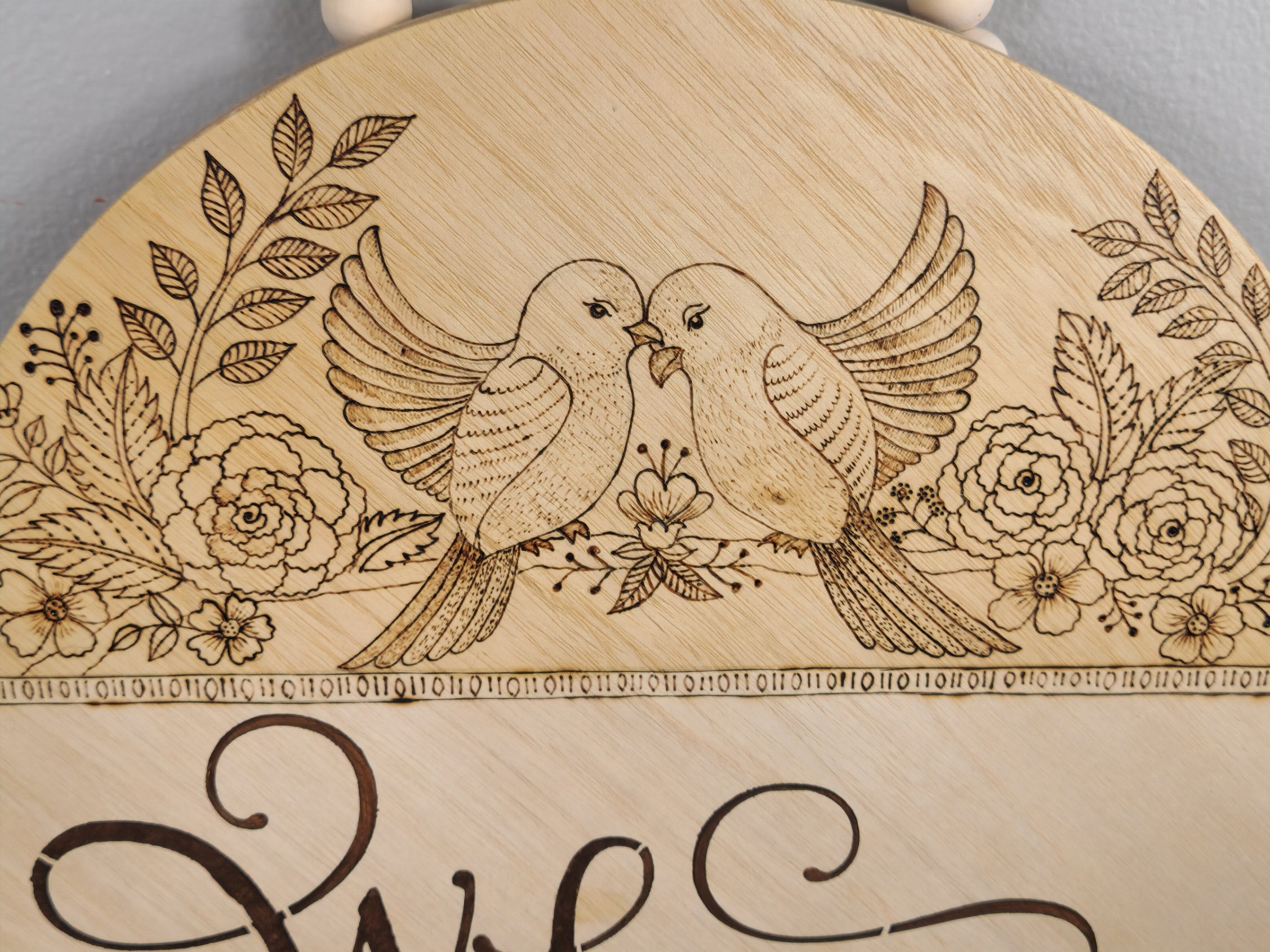 Welcome Home Wall Hanging Pyrography Art 4.jpg