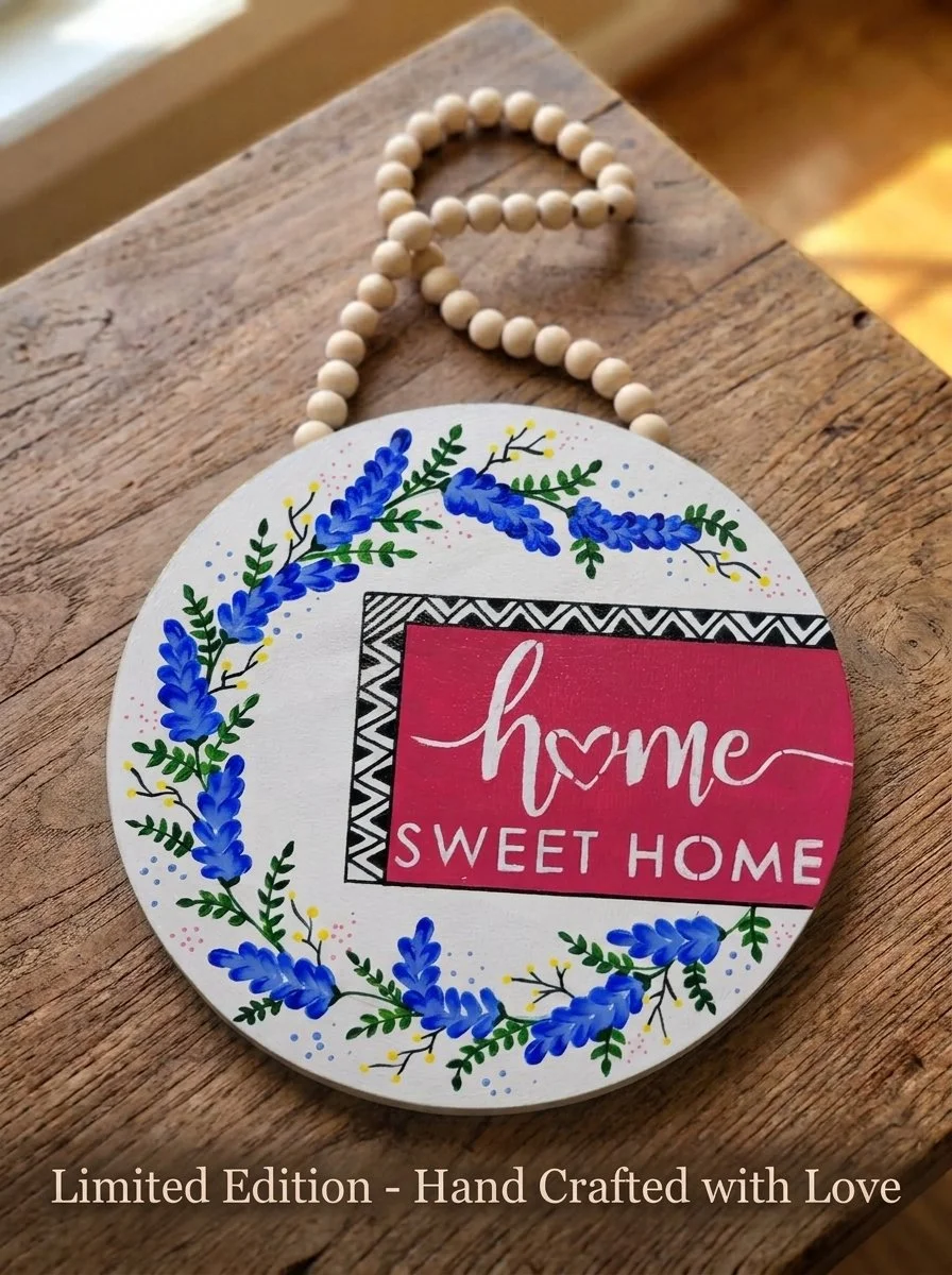 Home Sweet Home Bluebonnet Wreath Sign (White & Pink).jpg