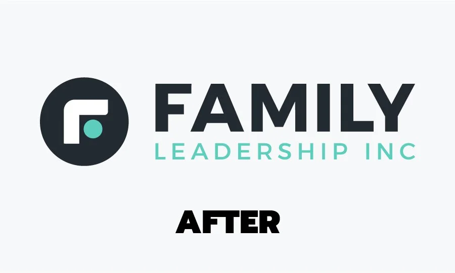 Family Leadership Inc. logo redesigned on white background.