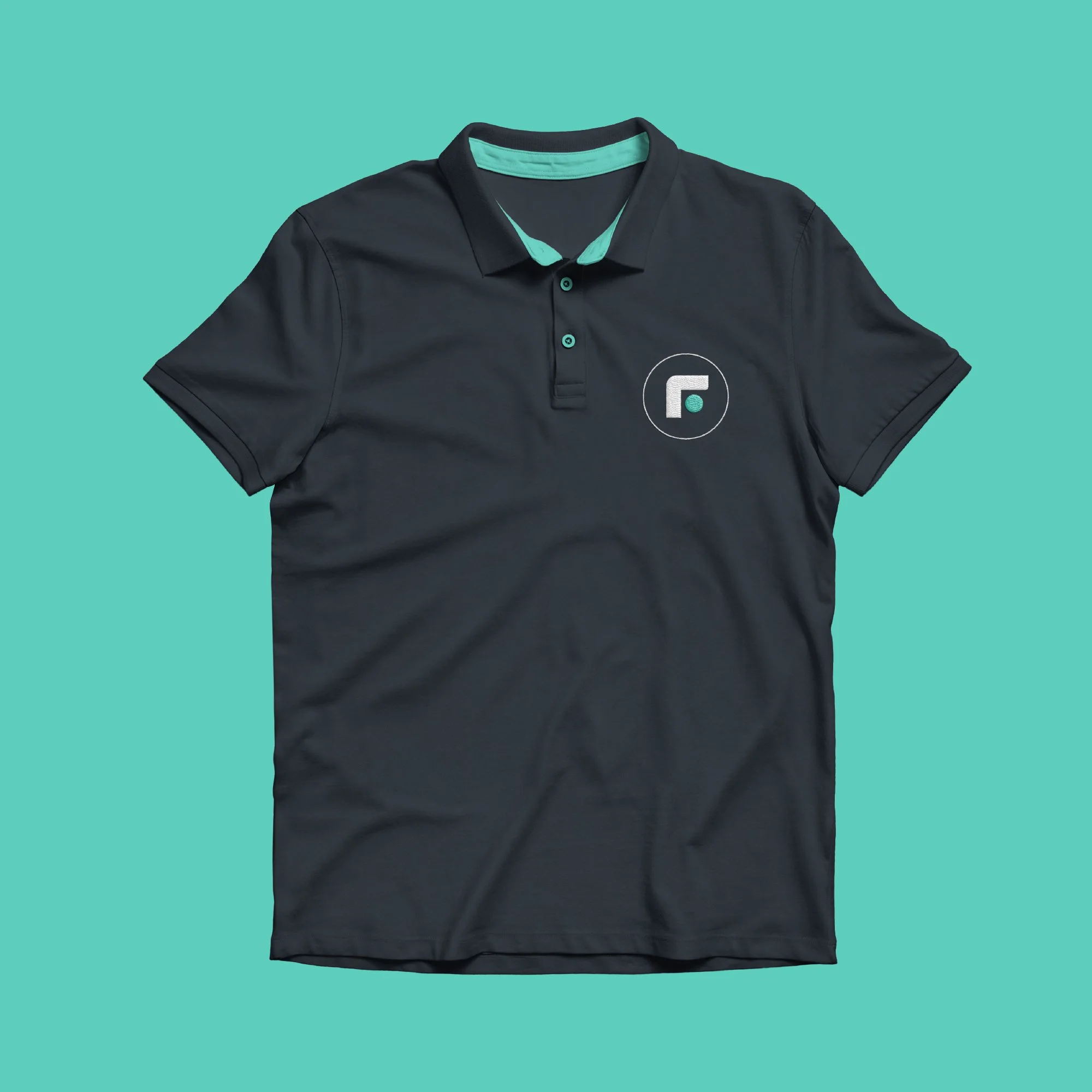 Family Leadership Inc. branded polo shirt featuring the organization's logo and corporate apparel design.