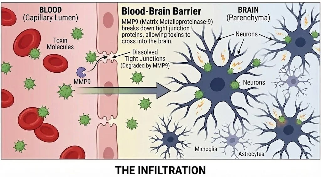 the mold blood-brain barrier
