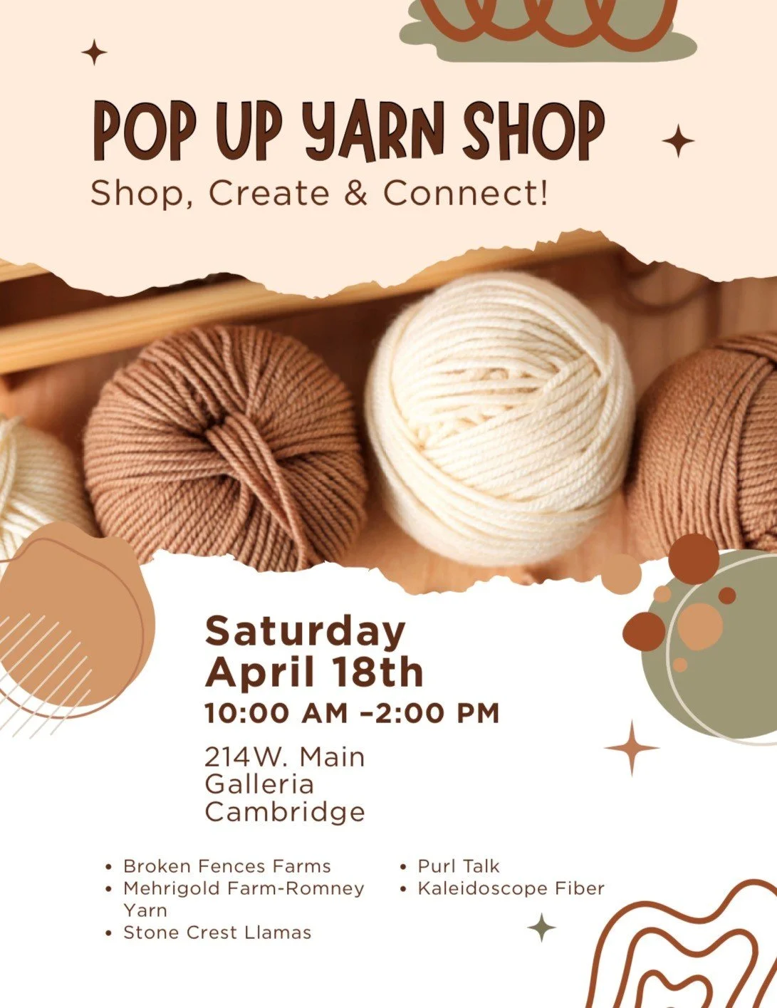 Pop up Yarn Shop