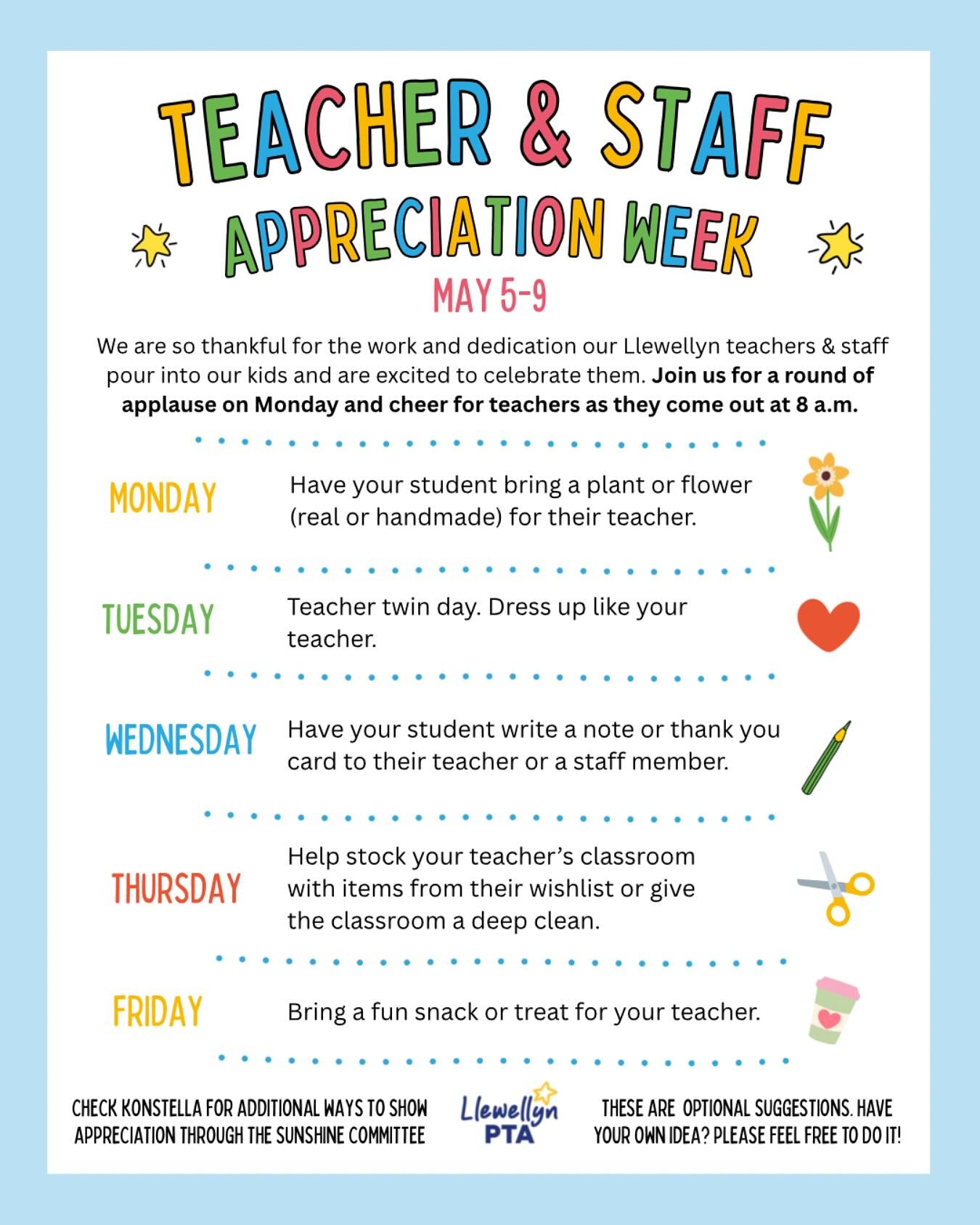 Happy Teacher &amp; Staff Appreciation Week!