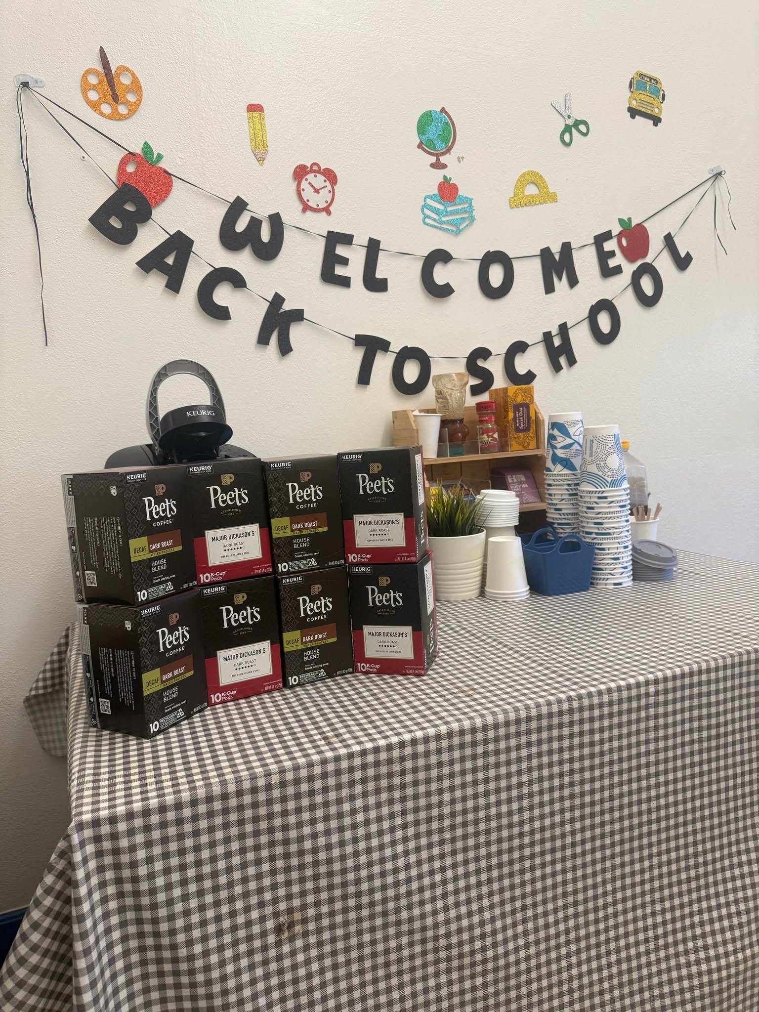 HUGE shoutout to Peet's Coffee  for fueling the staff break room with delicious coffee pods! ☕️ Thank you! 💙💛