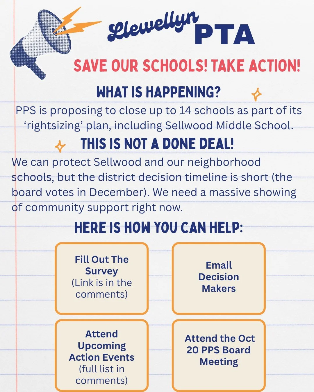 On Friday, your PTA Board met with board members from Sellwood Middle School, our neighboring elementary school PTAs, and community members to discuss how we can work together to advocate for our schools.

We believe we are stronger together! We&rsqu