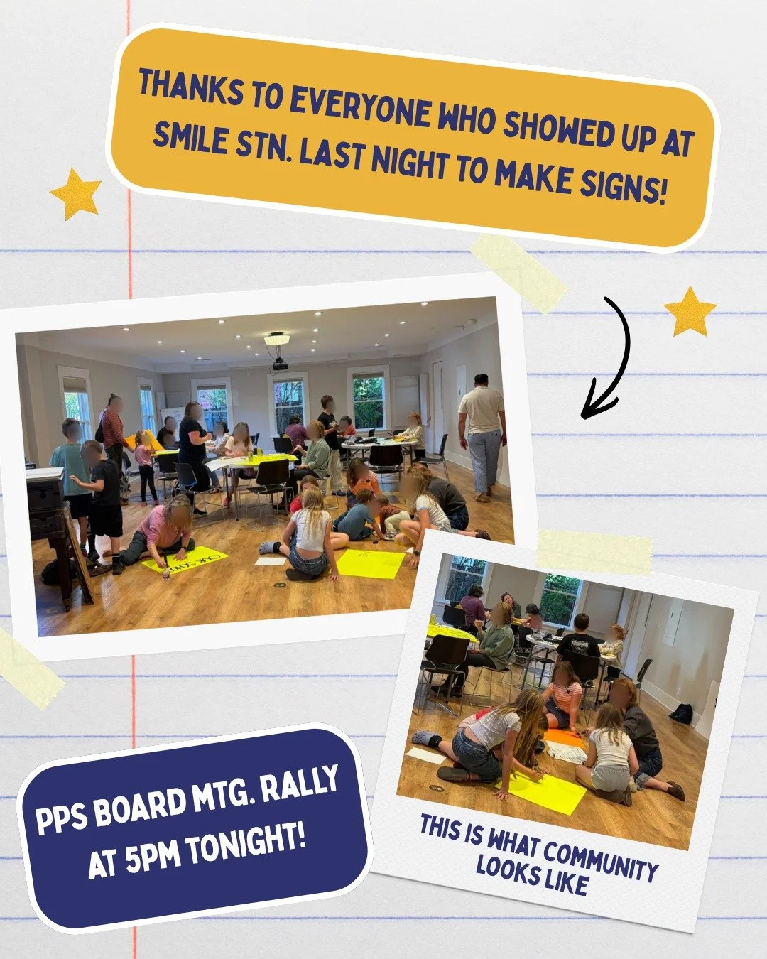 🚨 TONIGHT IS THE PPS BOARD MEETING 🚨 
Wear your school gear, bring your signs, and show up to SAVE PDX SCHOOLS 💪
Rally 5pm | Meeting 6pm | Benson High School