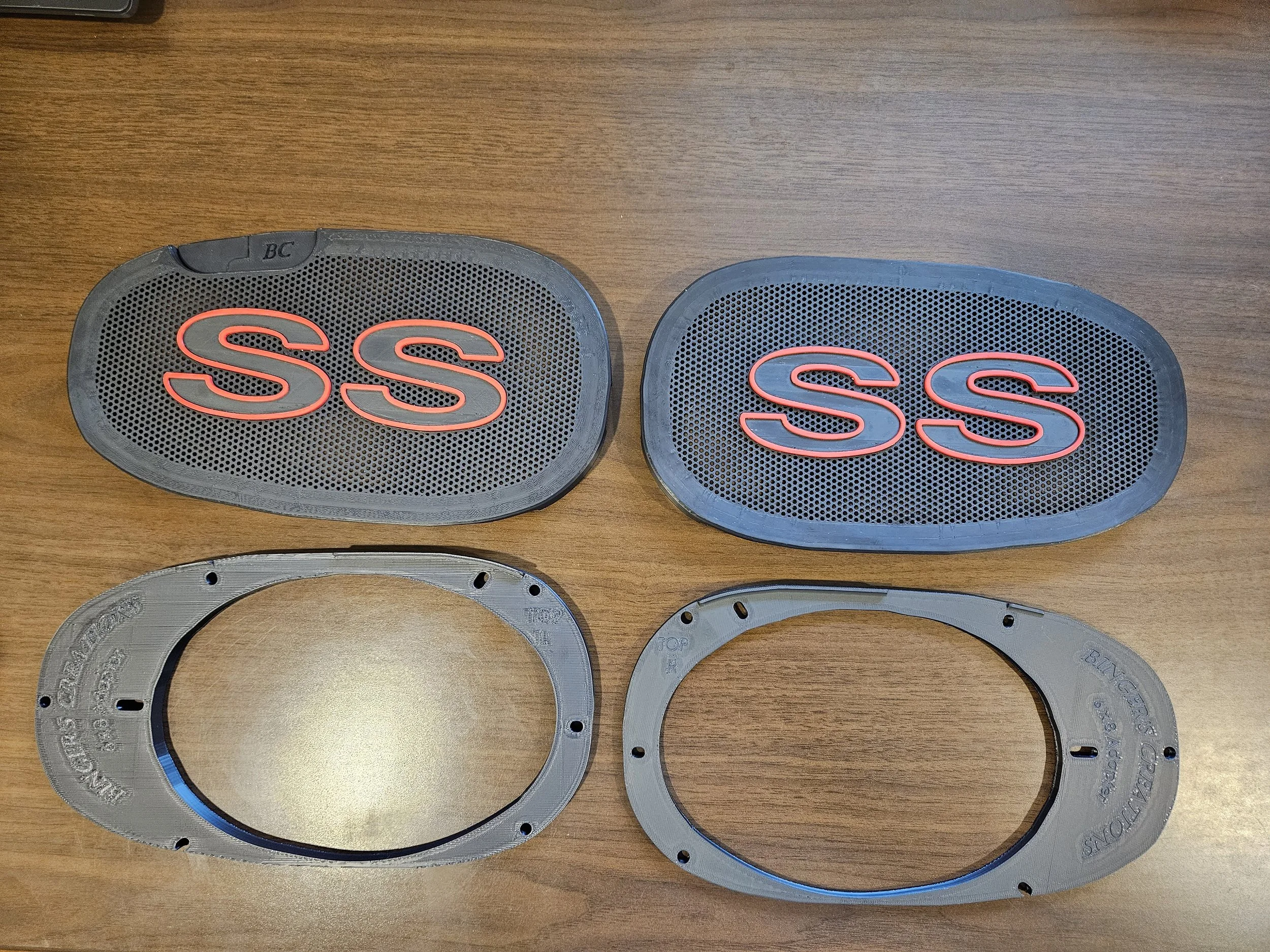 Thinking of trying a 6 × 9 in your 4th gen F-body? Try these custom made 6 × 8 adapters! Customized grille designs and a reinforcement plate complete the design and look in your favorite car.