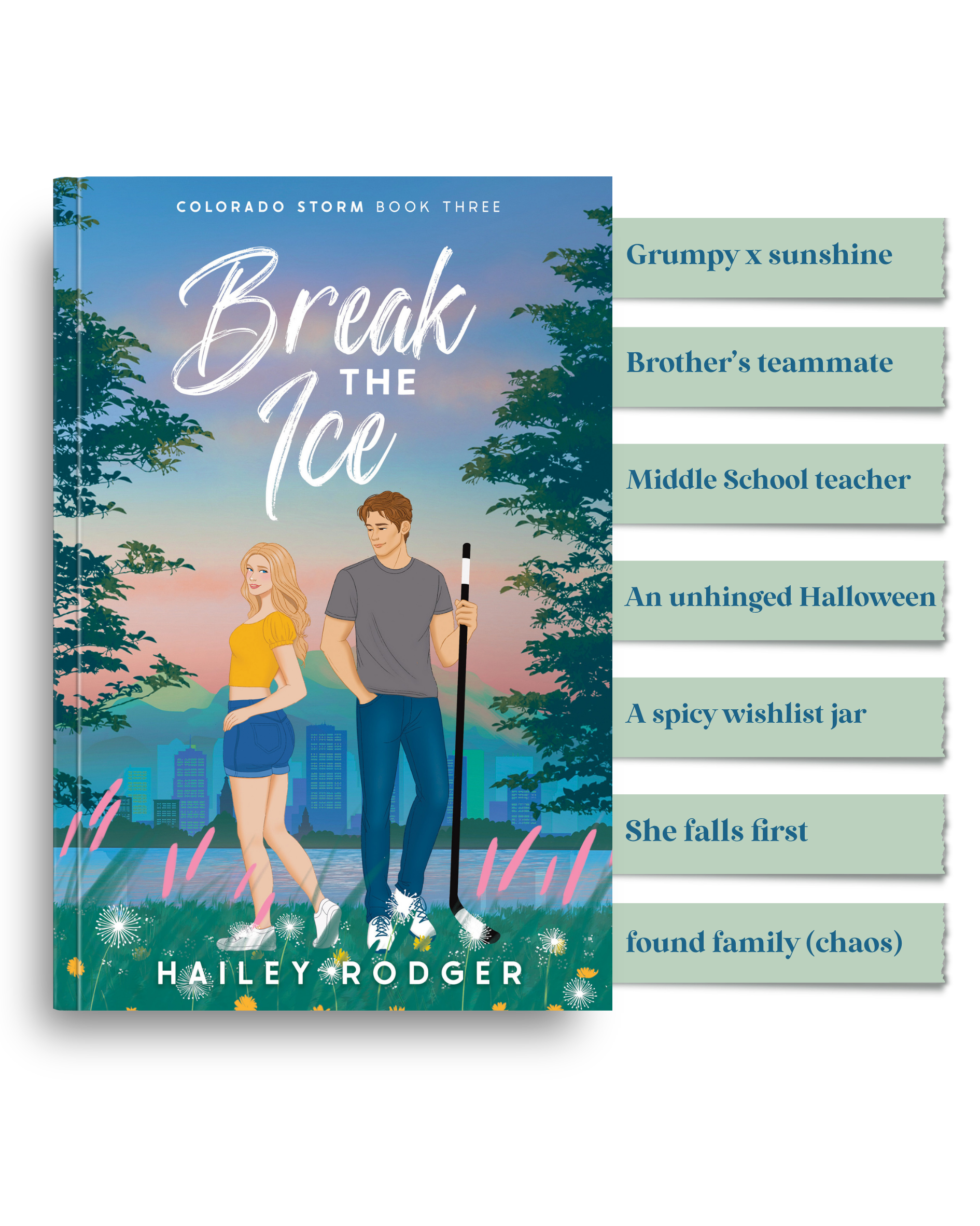 Break The Ice  book cover with its list of main tropes