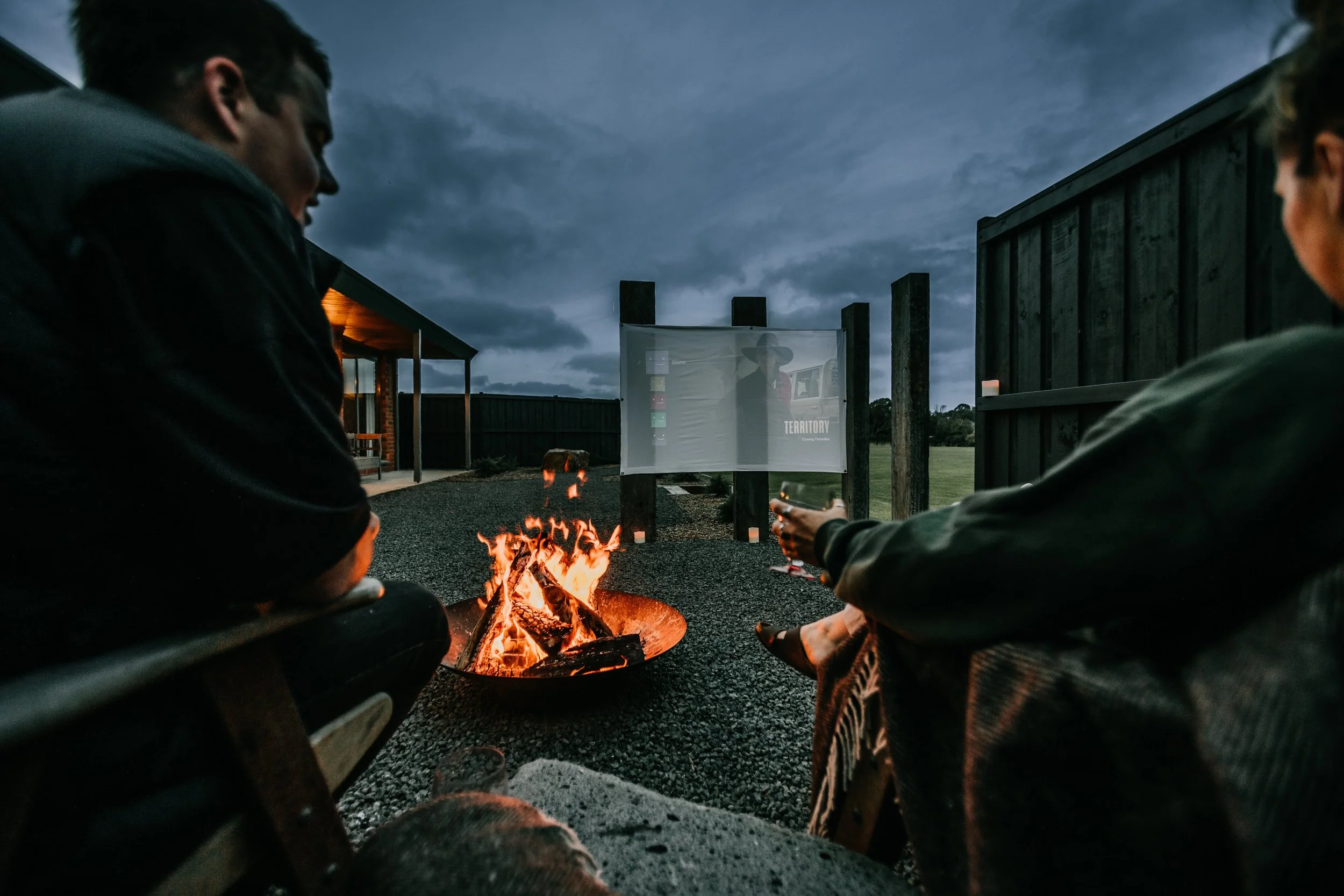 Fire side romance at The Landing in Warrnambool