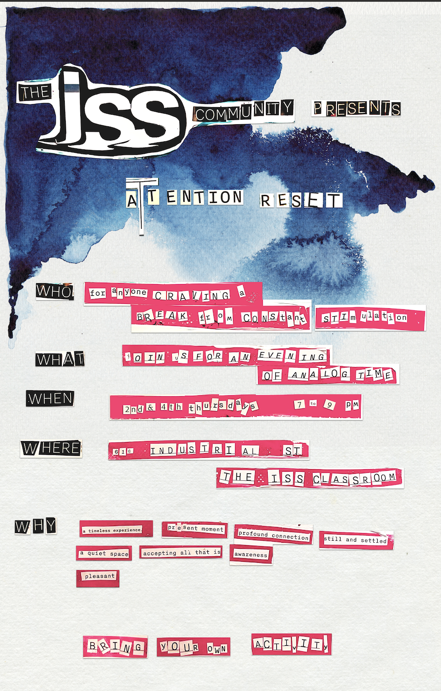 Attention Reset | An Evening of Analog Time: Every 2nd and 4th Thursday