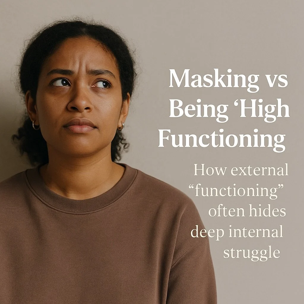 &ldquo;You&rsquo;re so high functioning!&rdquo;
Translation: &ldquo;You hide your struggle so well, I almost forgot you&rsquo;re human.&rdquo; 🙃

Let&rsquo;s get one thing straight:
High masking &ne; high coping.
It just means you&rsquo;re really go