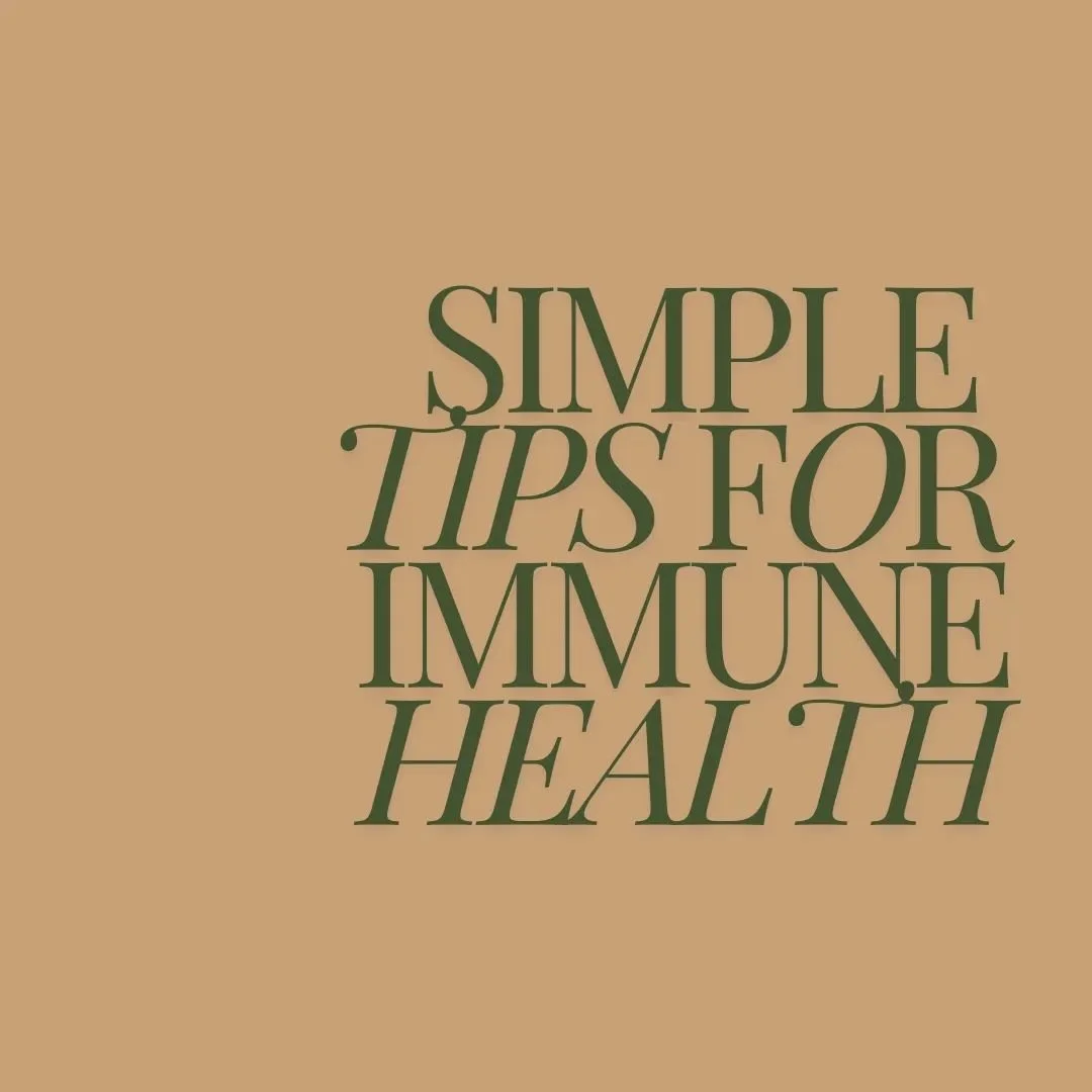 ~ Immunity ~
Back to basics. It may seem obvious however these are the fundamentals for the body to restore and be able to combat illness and recover efficiently.

These are the three things I find myself asking everyone looking for immune support la