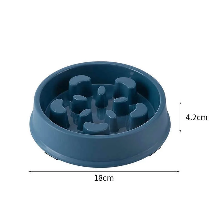 Blue plastic puzzle toy with various raised shapes inside, 18cm wide and 4.2cm tall.