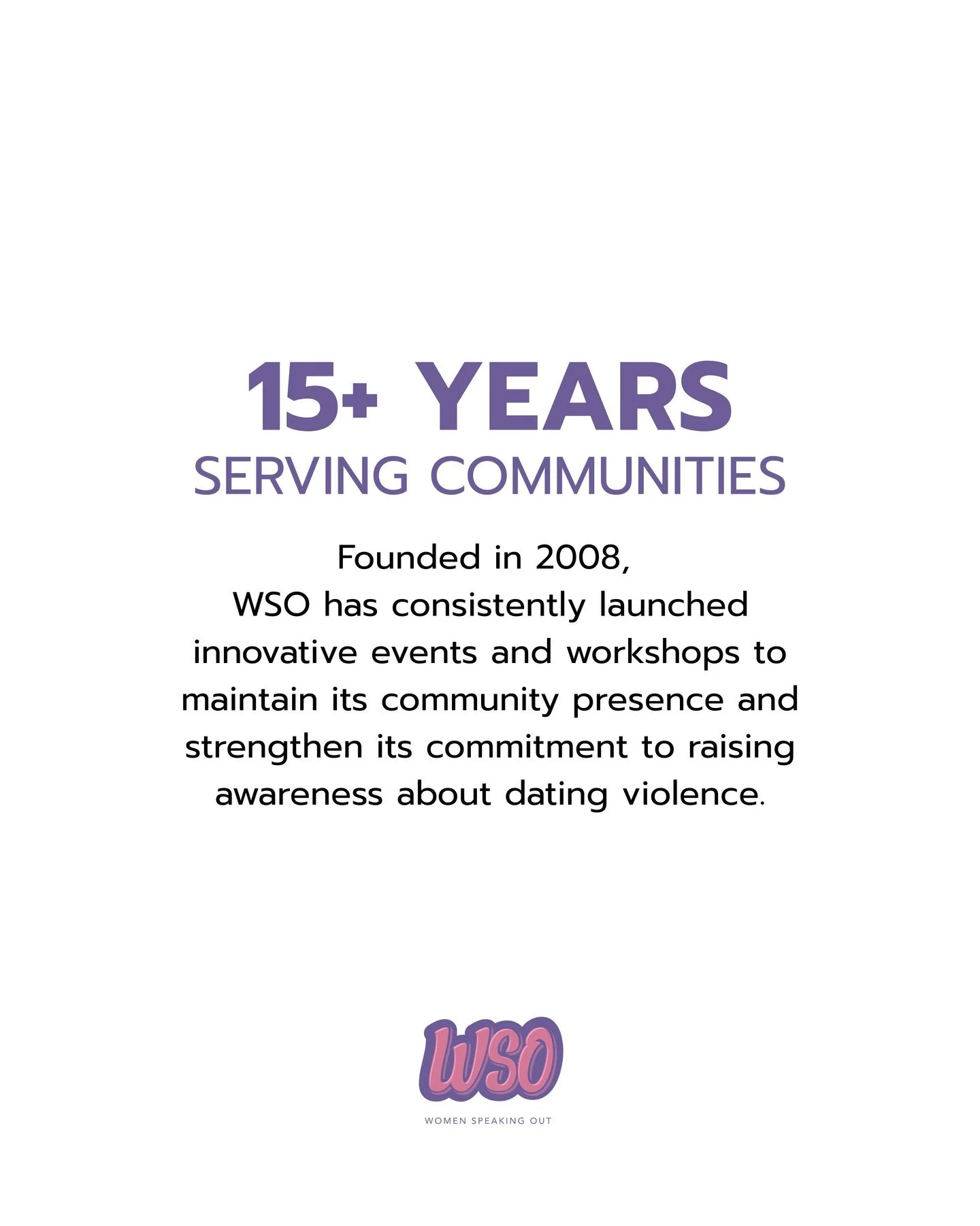 For over 15 years, Women Speaking Out Hawaii has been rooted in one mission: Prevention is Key.

Since 2008, WSO has created spaces, programs, and conversations that empower young people across Hawaiʻi to recognize healthy relationships and break cyc