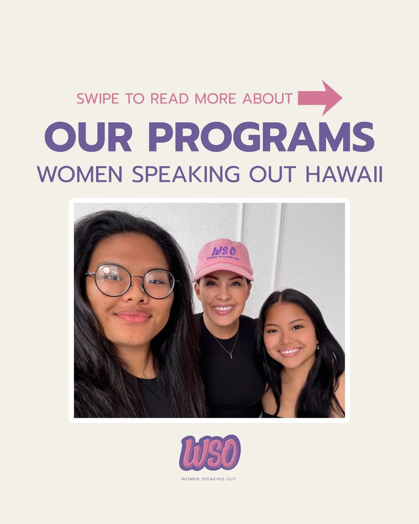 Our programs are rooted in prevention, awareness, and education.

From our VOICE Mentorship Program supporting Girls Court Hawai&rsquo;i, to self-defense classes, to our Speak Up Workshop launching October 28th for dating violence survivors &mdash; w