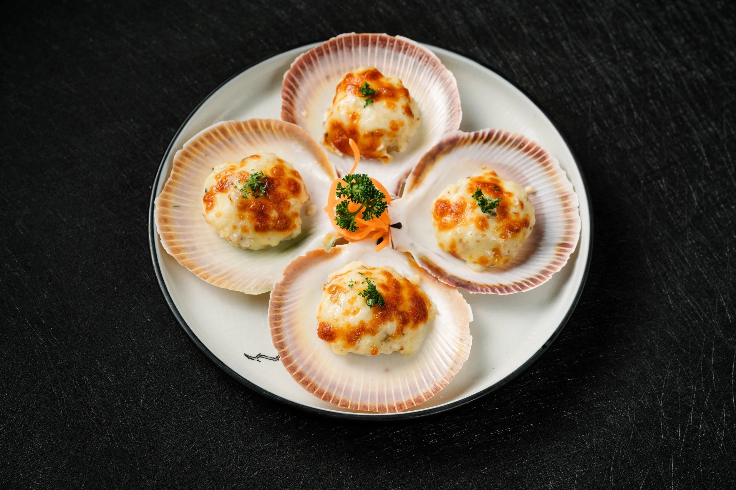 Baked Cheese Scallops [4pc] $48