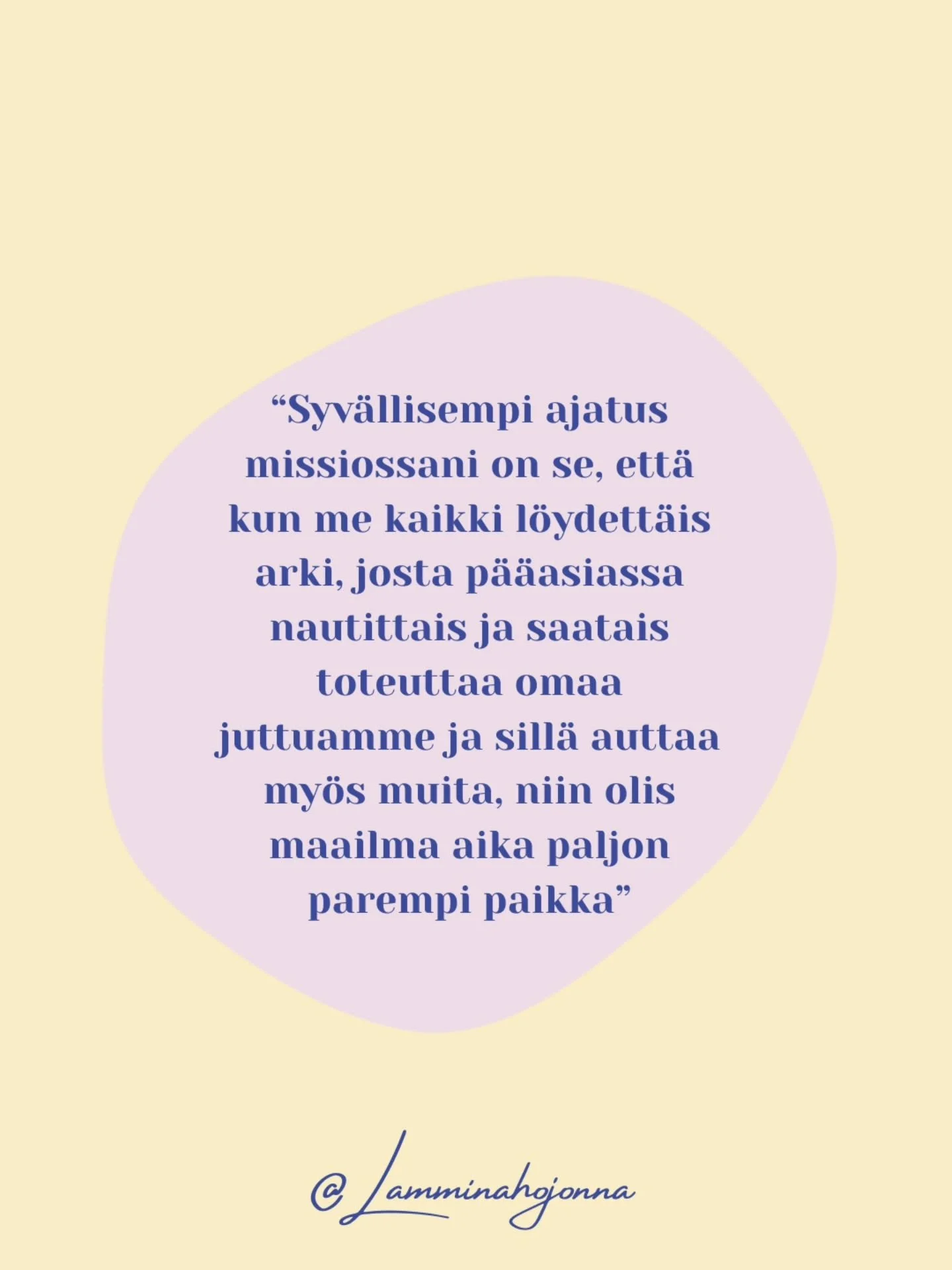 Kirjoitin just el&auml;m&auml;ni ekan blogitekstin!😄 

Halusin koota yhteen tekstiin omat ajatukset ymp&auml;rist&ouml;jen merkityksest&auml;, kertoa esimerkkej&auml; ja millainen missio mulla t&auml;m&auml;n kaiken taustalla on🤗

Saatat my&ouml;s 