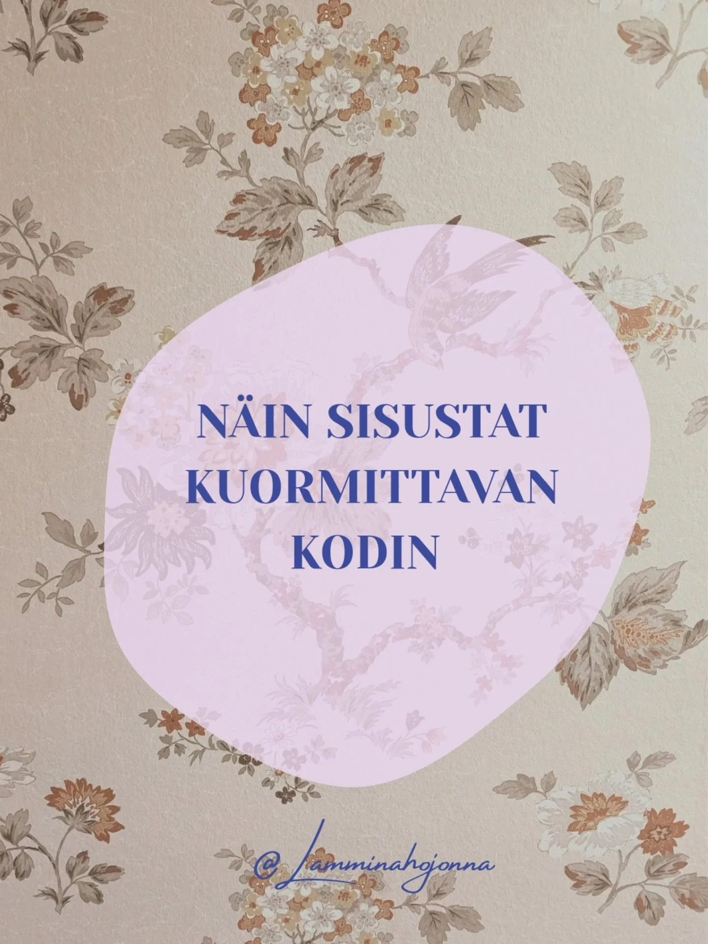 V&auml;h&auml; vinkkei v&auml;h&auml;🤓🤭

Jos oot vahingossa jo tehnyt sen kuormittava kodin eik&auml; se ollukkaa oma juttu, niin siin&auml; tapauksessa m&auml; pystyn auttaa k&auml;&auml;nt&auml;m&auml;&auml;n sen toiseen suuntaan🤭 

Jaa kaverill