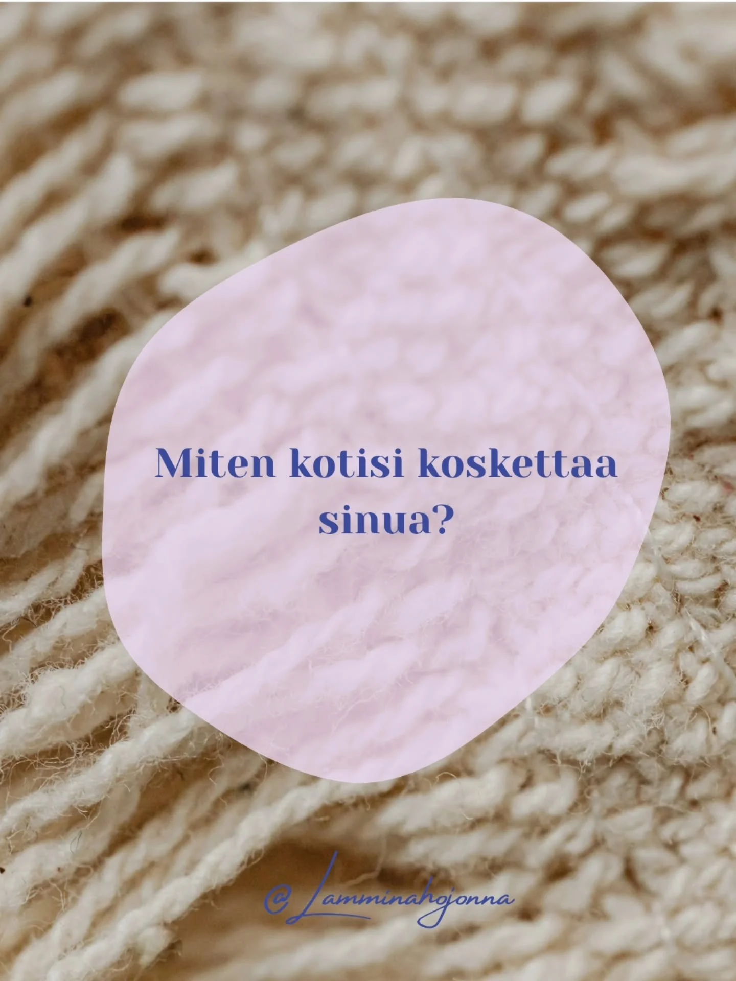 Jos oot l&auml;hiaikoina valitsemassa materiaaleja kotiisi, niin muista t&auml;&auml;! ✨

&Auml;l&auml; mieti vain milt&auml; asiat n&auml;ytt&auml;&auml;, vaan mieti kaikkien aistien kautta. 
Materiaaleilla on iso vaikutus moneen asiaan kodissa ja s