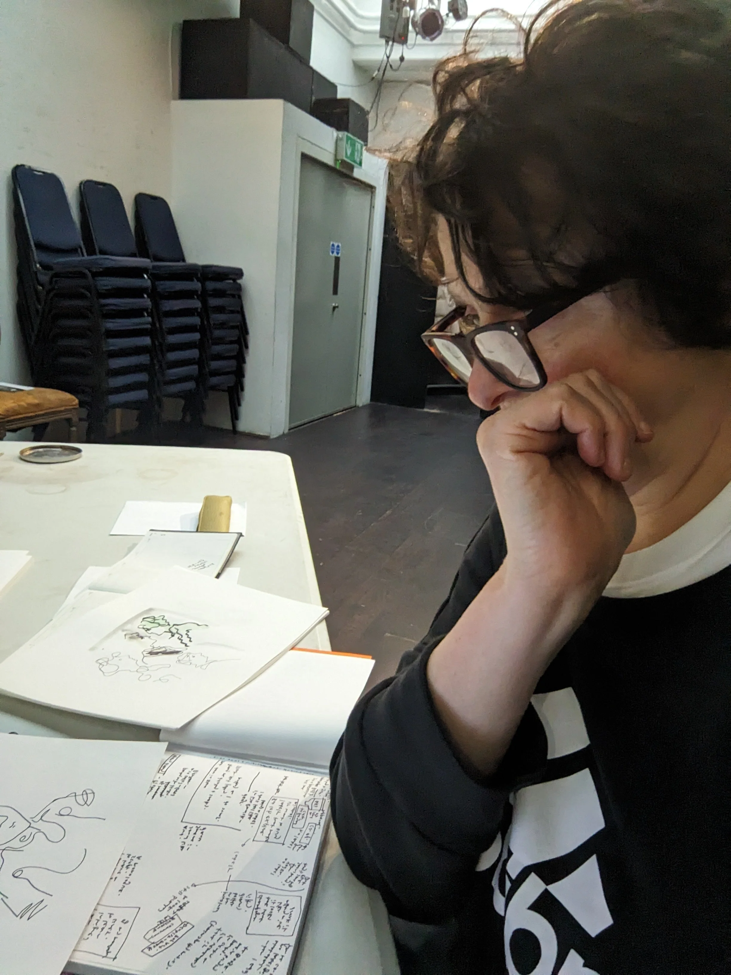 writing the live drawing show