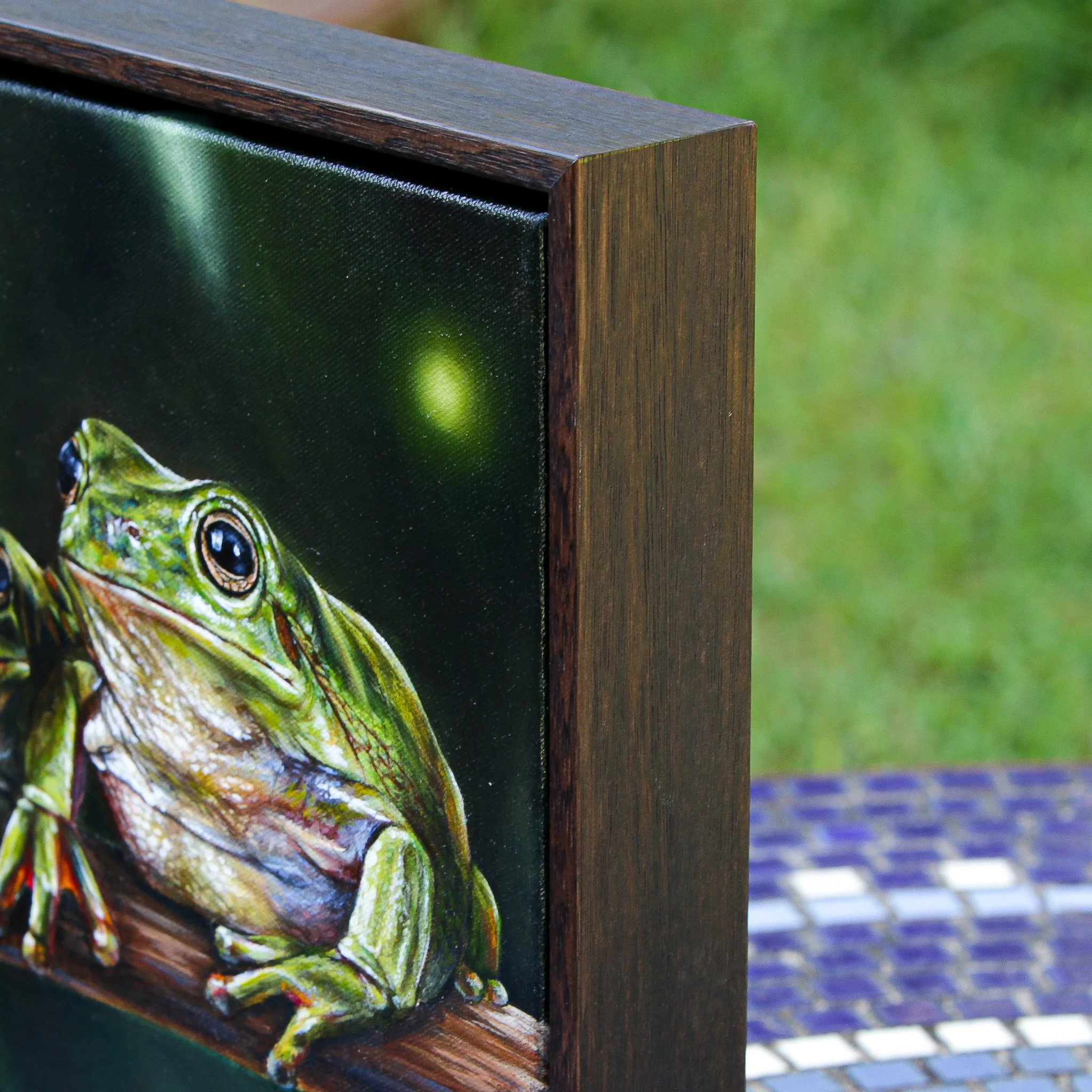 Kate Davis_FRAME_Tom & Jerry_Acrylic on Canvas_30 x 30 cm_Framed in Wenge_$510.jpg