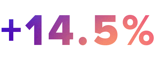 Colorful logo with gradient shades of purple, blue, and pink.