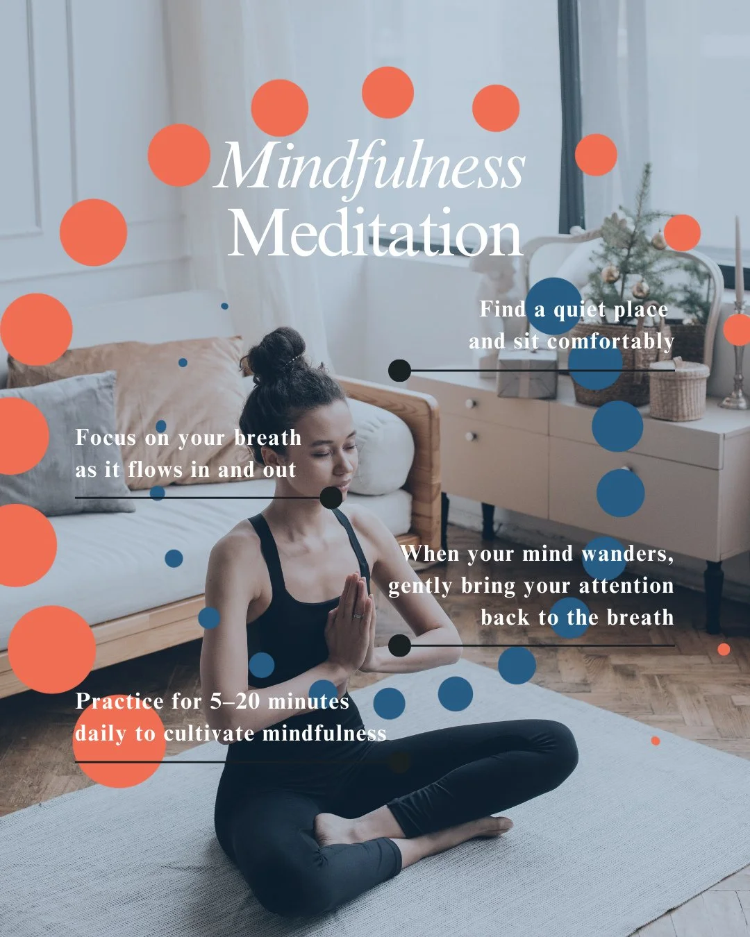Take a moment for yourself today 💙🧡⁠
⁠
Between the endless to-do lists, the pressures of work, and the constant pull of responsibilities, it&rsquo;s easy to feel overwhelmed. Mindfulness meditation offers you a gentle pause, a way to reconnect with