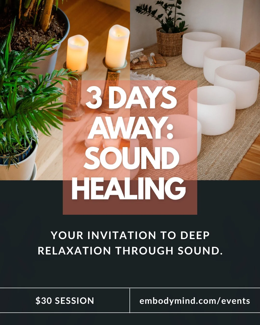 You&rsquo;re just three days away from one of the most calming experiences of the month.⁠
⁠
 Join Jolie Therrien this Friday, November 7 at 5:30 PM for a 90-minute Sound Healing Session that will help quiet your mind and reset your energy.⁠
Sound the