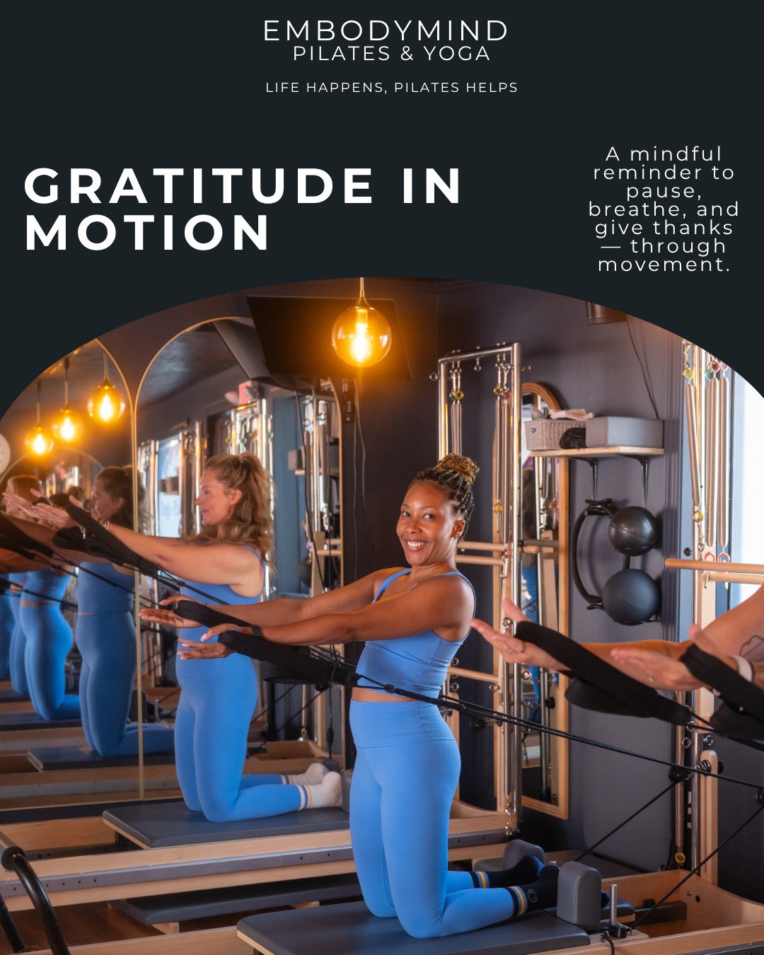 Gratitude isn&rsquo;t just a thought &mdash; it&rsquo;s a practice.⁠
When we move with awareness, we give thanks for what our bodies can do today.⁠
⁠
 Each breath, each stretch, each mindful pause is a quiet celebration of strength, resilience, and g