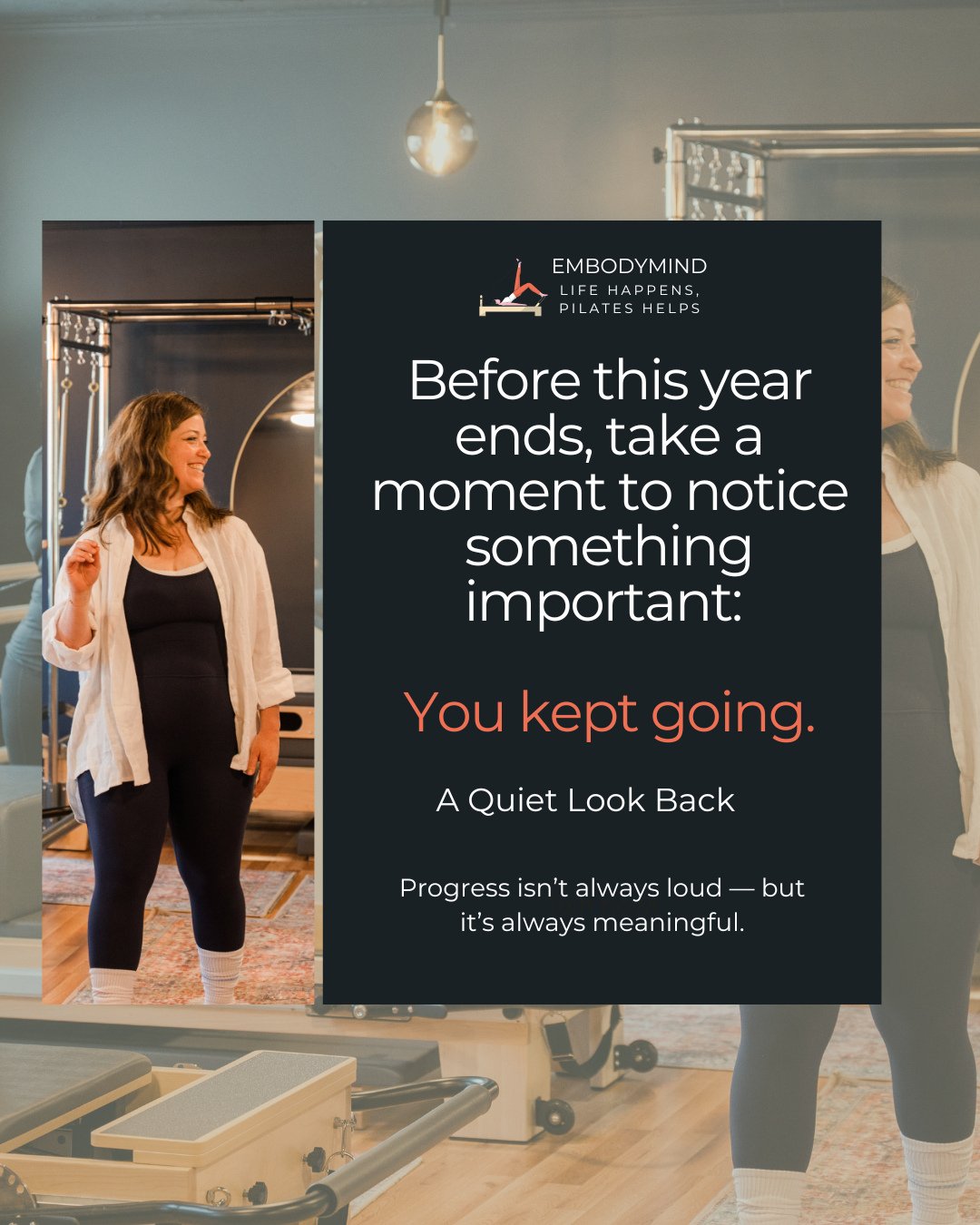 December invites reflection, not for comparison or pressure, but for recognition.⁠
This year, you navigated appointments, deadlines, school pickups, responsibilities&hellip;⁠
 and still found moments to take care of your body.⁠
⁠
Maybe you didn&rsquo