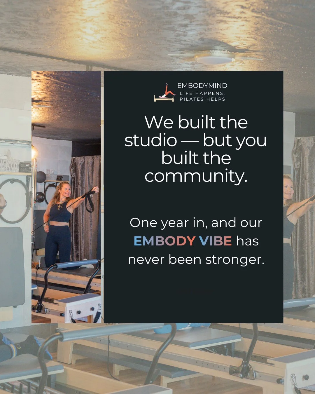 When we opened our doors one year ago, we hoped for a warm, supportive community.⁠
⁠
What we got was something even better.⁠
Because of you:⁠
 &bull; New students feel welcomed immediately⁠
 &bull; Classes feel encouraging, not competitive⁠
 &bull; M